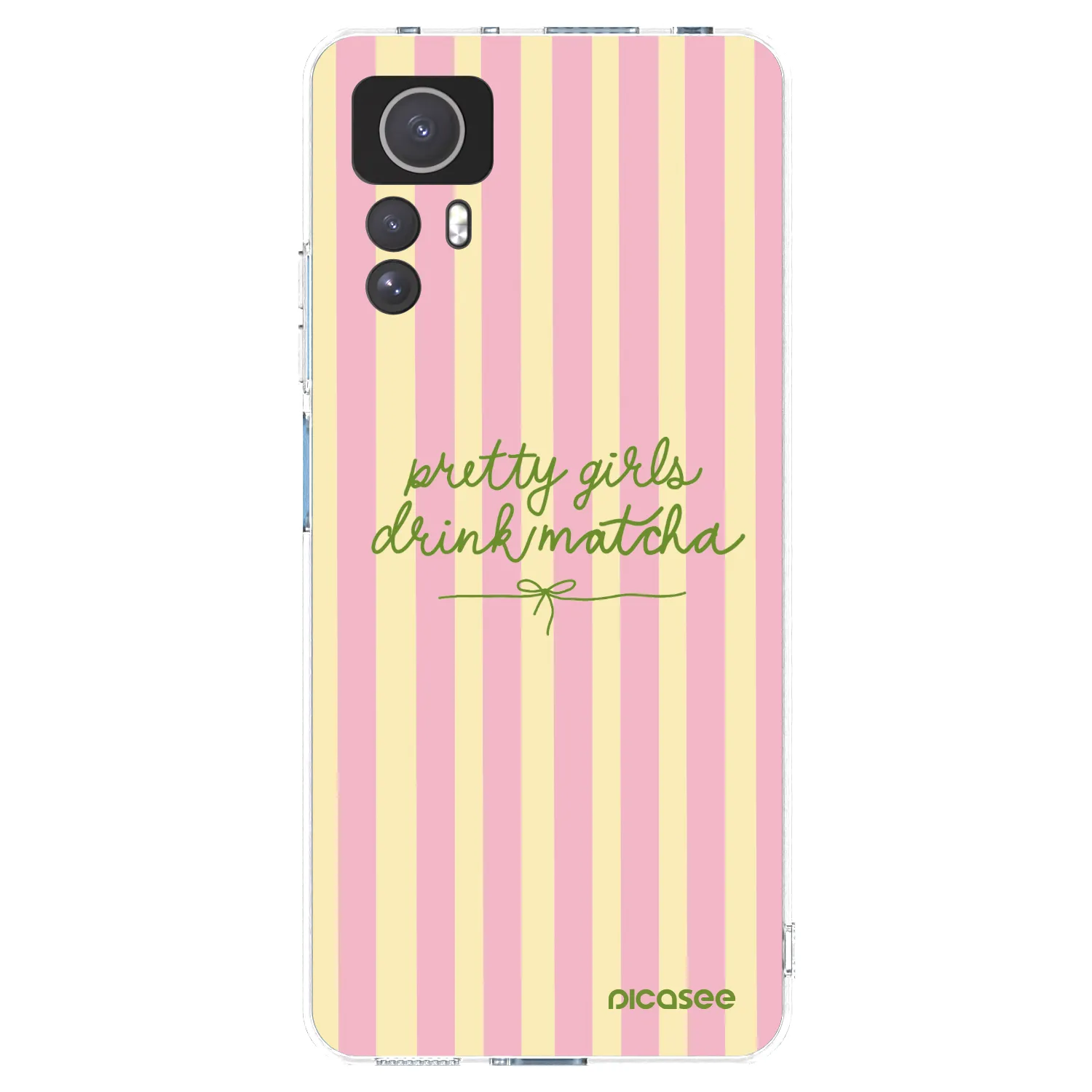 Picasee silikonowe przeźroczyste etui na Xiaomi Redmi Note 12S - Pretty matcha