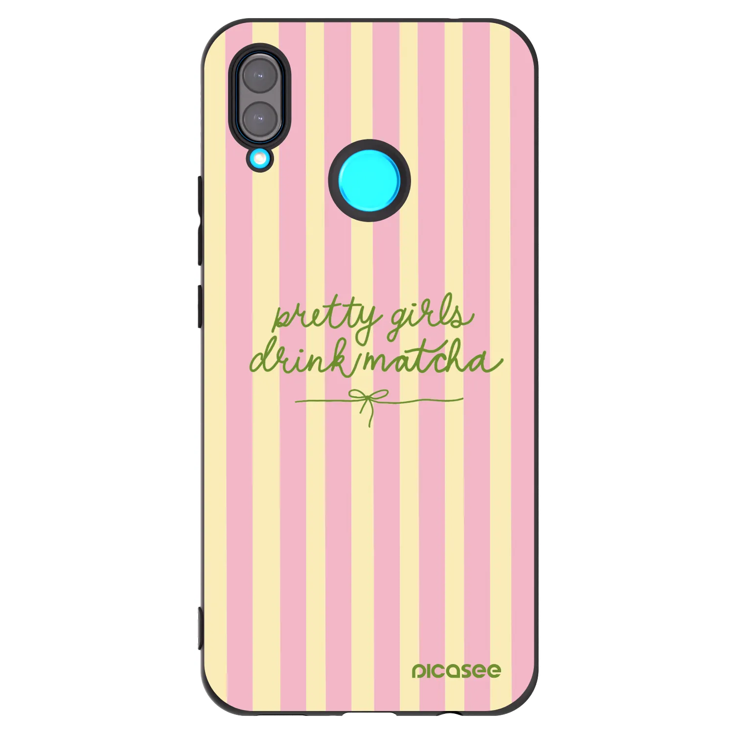 Picasee silikonowe czarne etui na Huawei Nova 3i - Pretty matcha