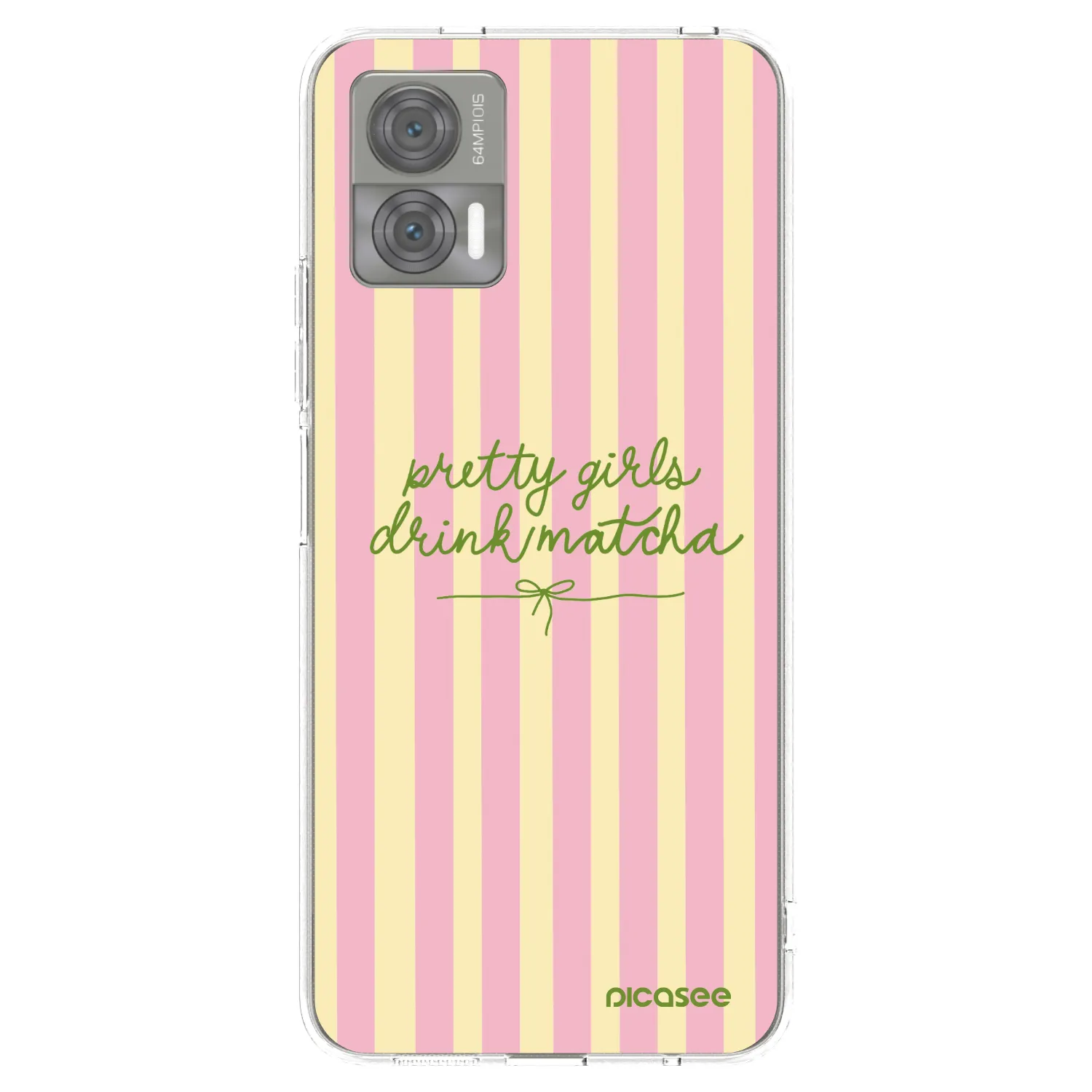 Picasee silikonowe przeźroczyste etui na Motorola Edge 30 Neo - Pretty matcha