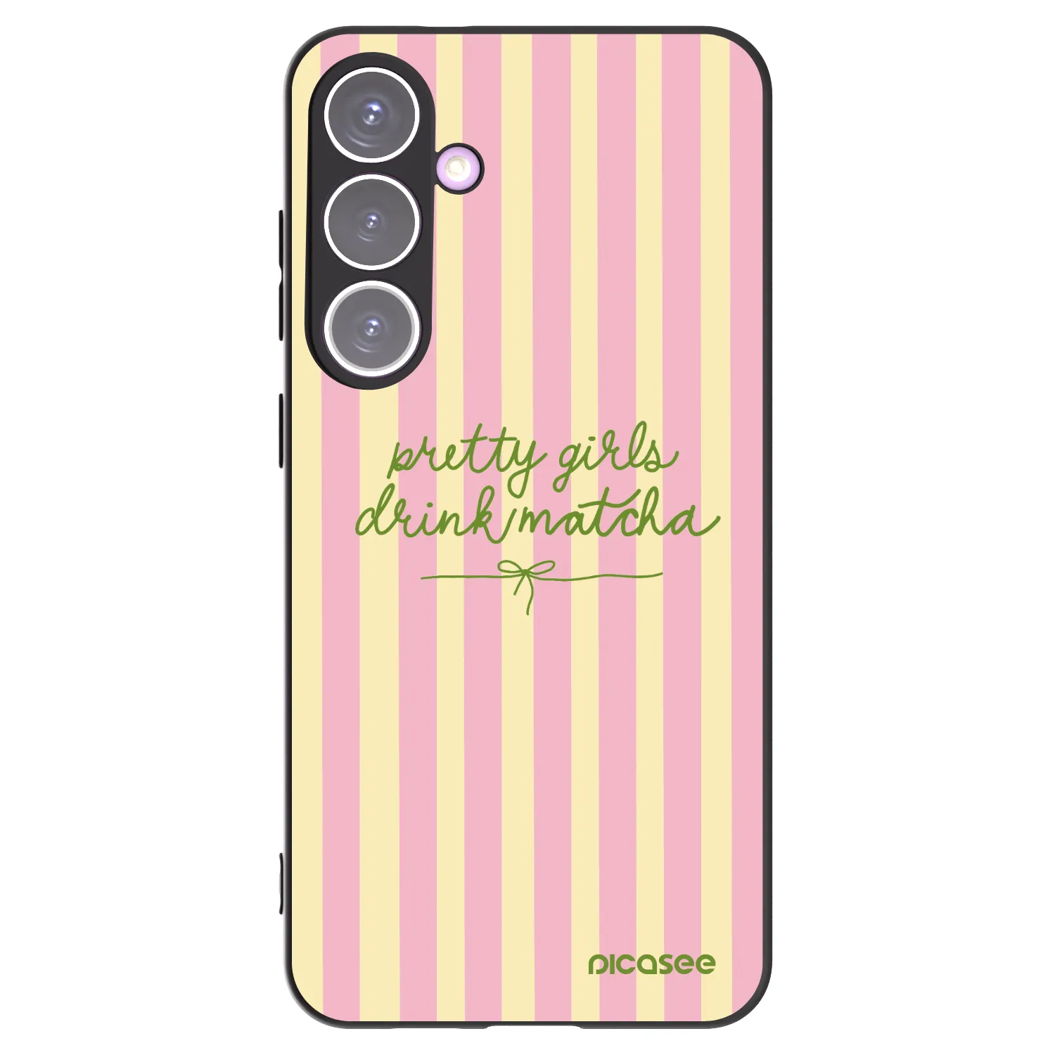 Picasee silikonowe czarne etui na Samsung Galaxy S24+ S926B 5G - Pretty matcha