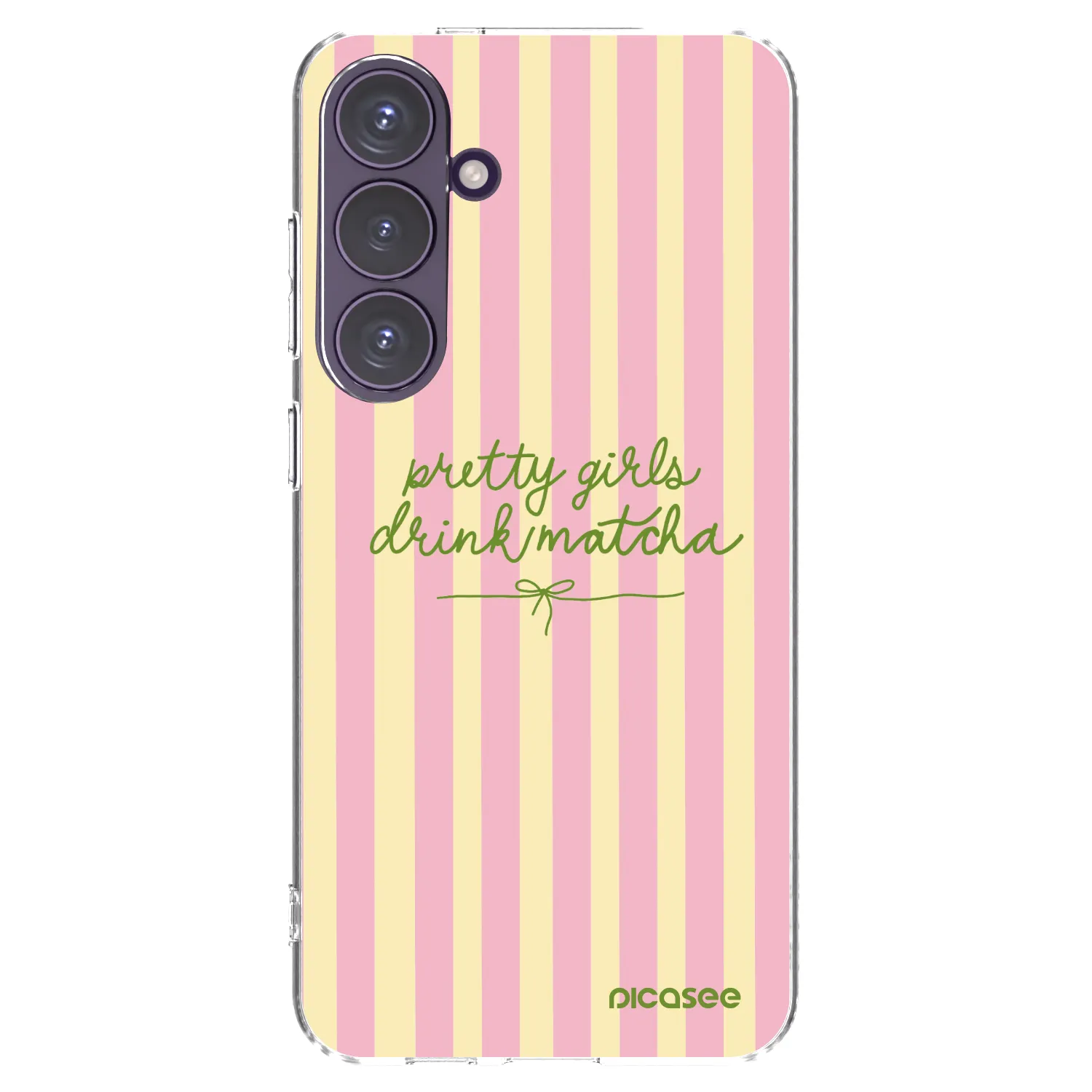 Picasee silikonowe przeźroczyste etui na Samsung Galaxy S24+ S926B 5G - Pretty matcha