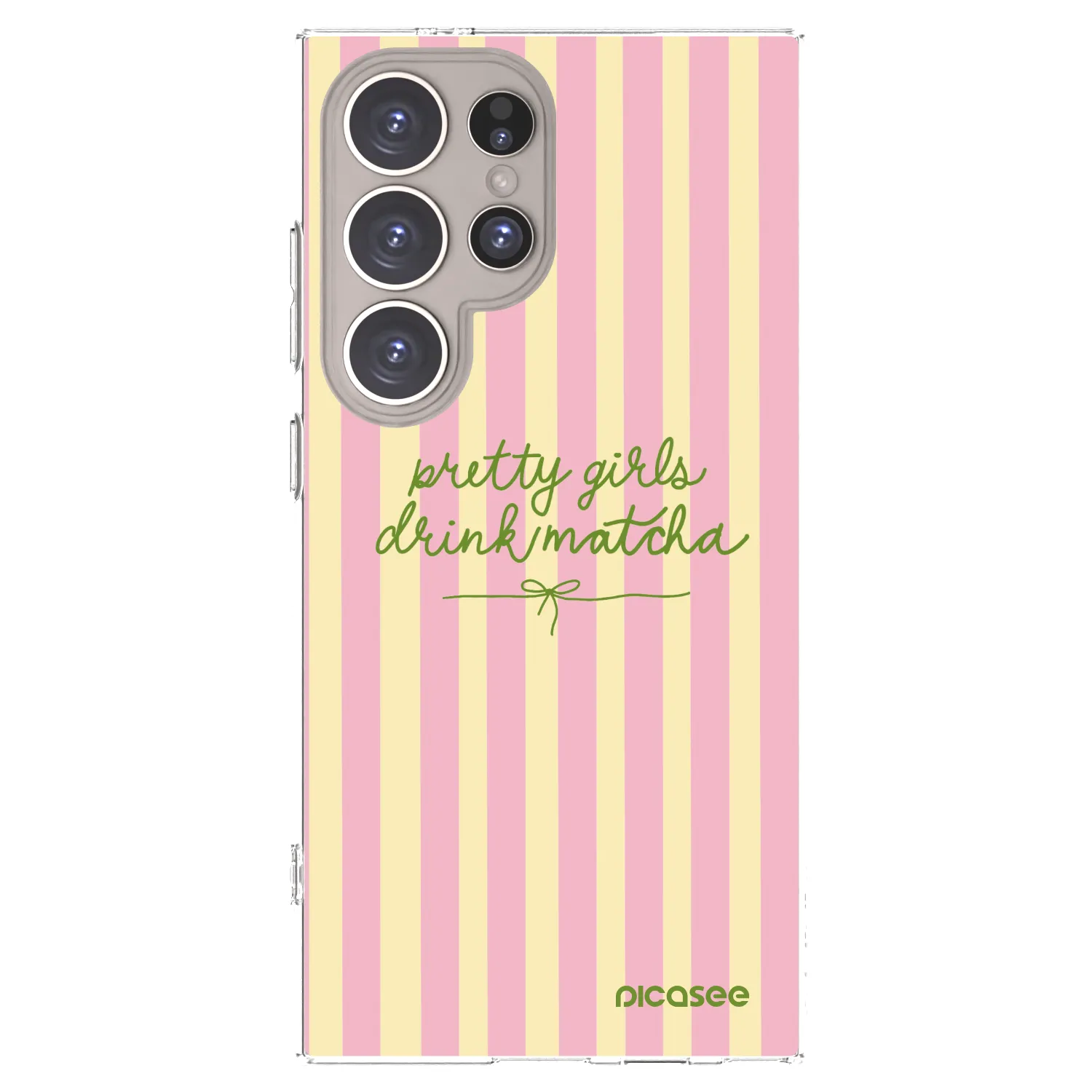 Picasee silikonowe przeźroczyste etui na Samsung Galaxy S24 Ultra S928B 5G - Pretty matcha