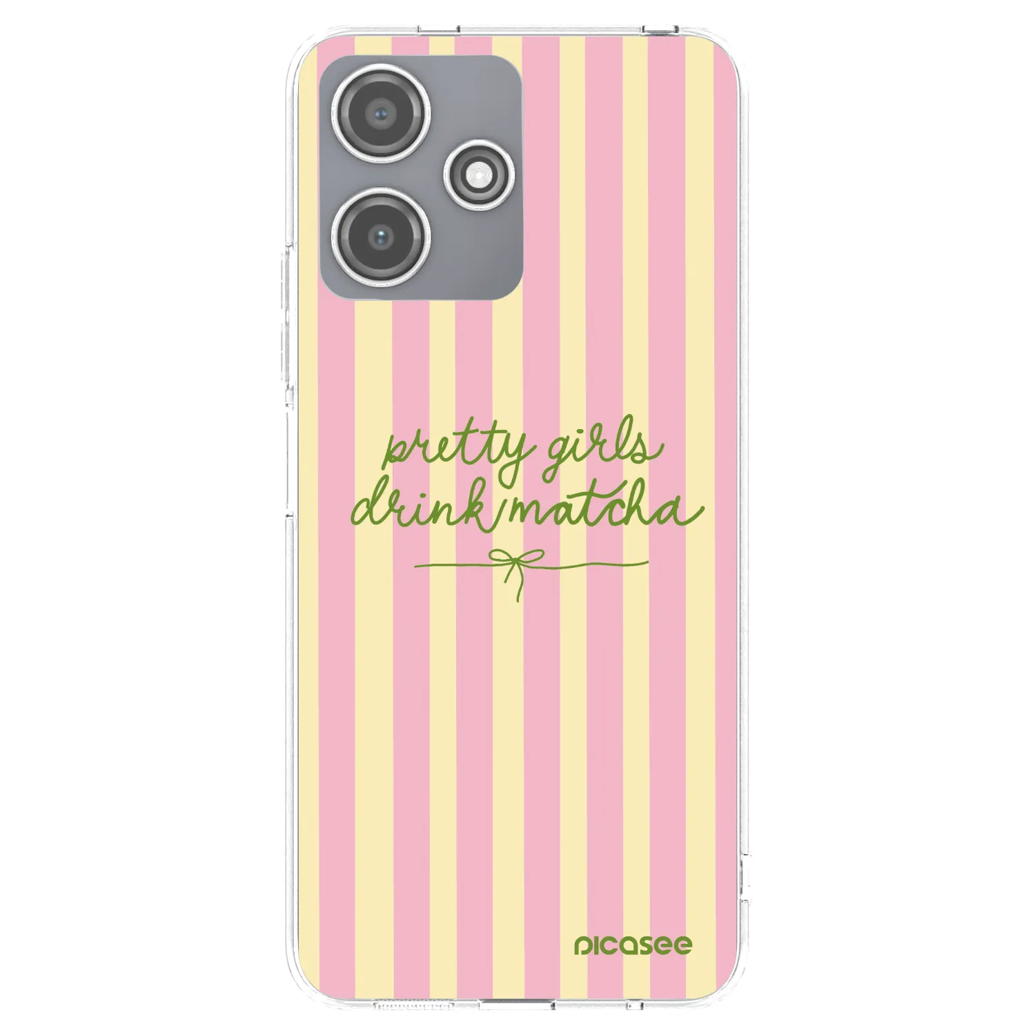 Picasee silikonowe przeźroczyste etui na Xiaomi Redmi 12 5G - Pretty matcha