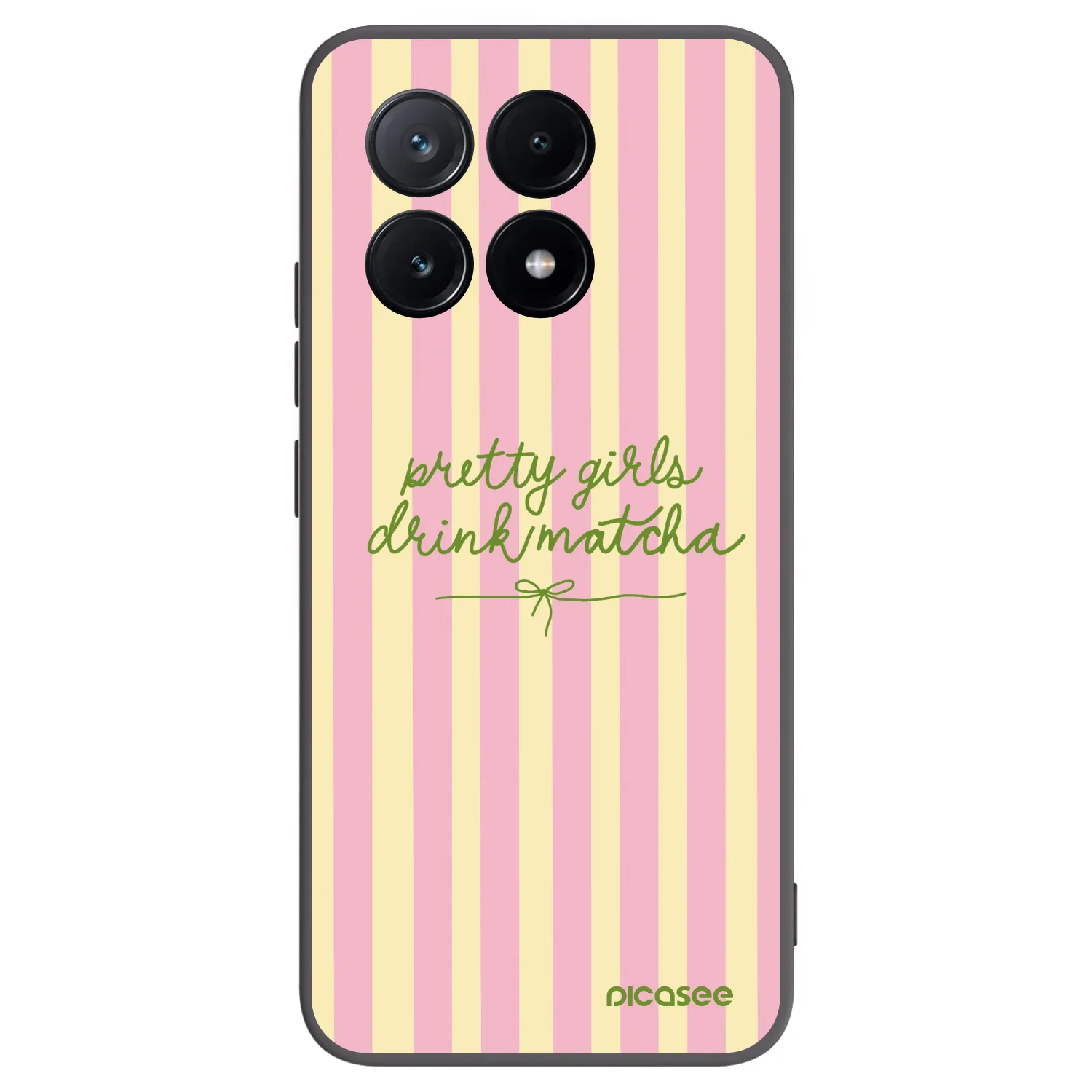 Picasee silikonowe czarne etui na Xiaomi Poco X6 Pro - Pretty matcha
