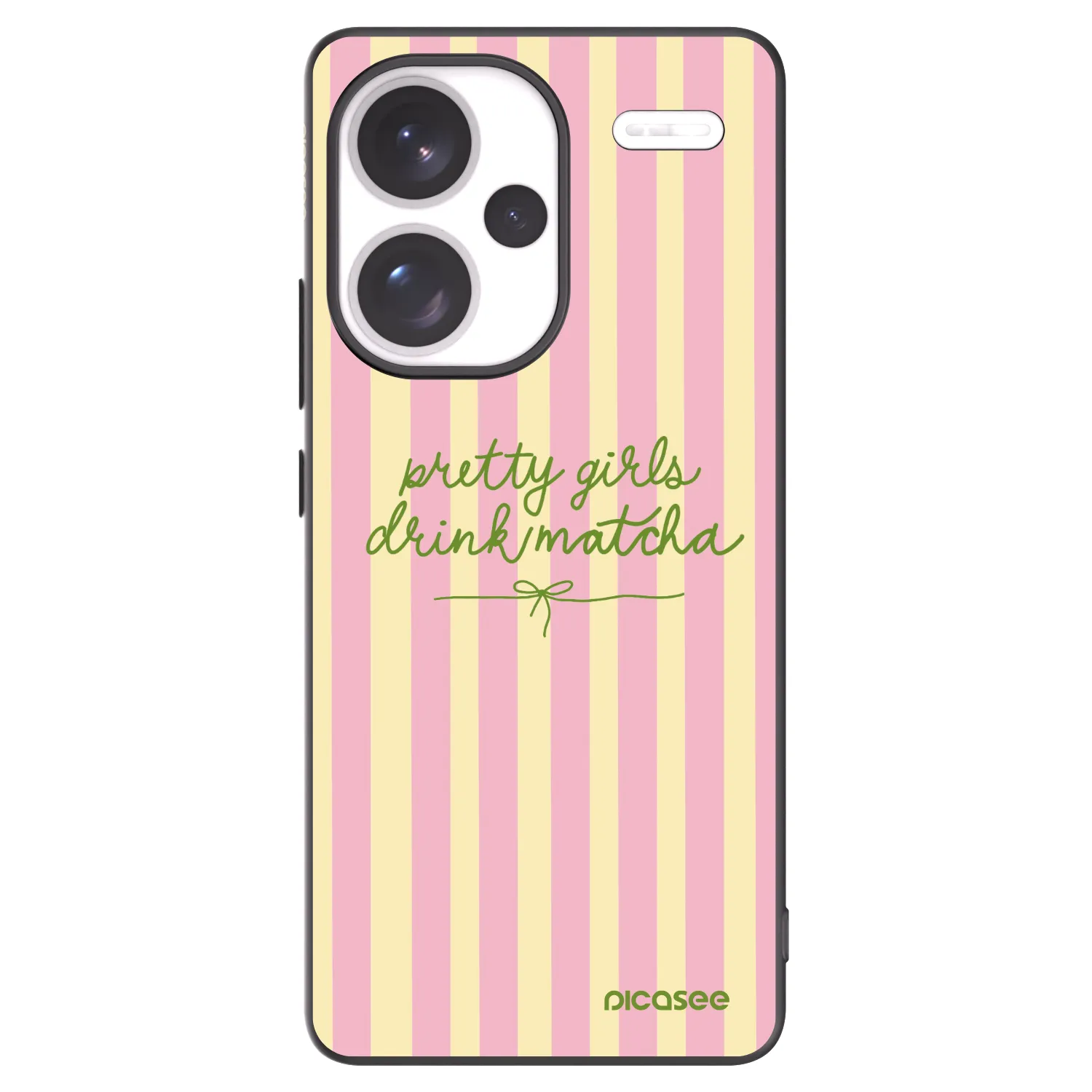 Picasee silikonowe czarne etui na Xiaomi Redmi Note 13 Pro+ 5G - Pretty matcha