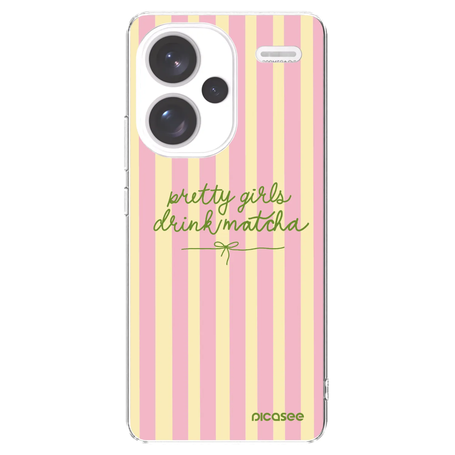 Picasee silikonowe przeźroczyste etui na Xiaomi Redmi Note 13 Pro+ 5G - Pretty matcha