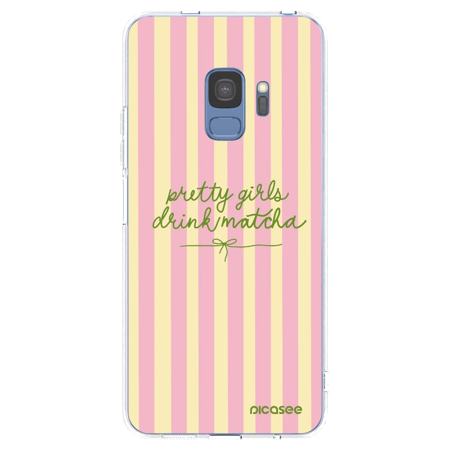 Picasee silikonowe przeźroczyste etui na Samsung Galaxy S9 G960F - Pretty matcha
