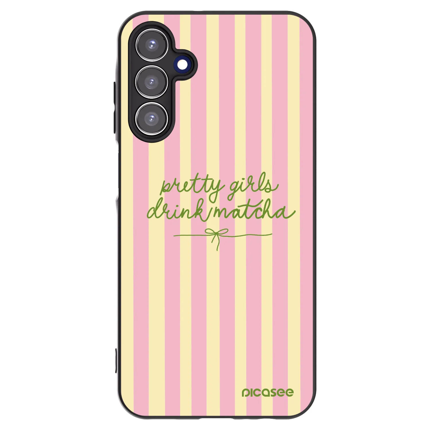 Picasee silikonowe czarne etui na Samsung Galaxy A15 A156B 5G - Pretty matcha