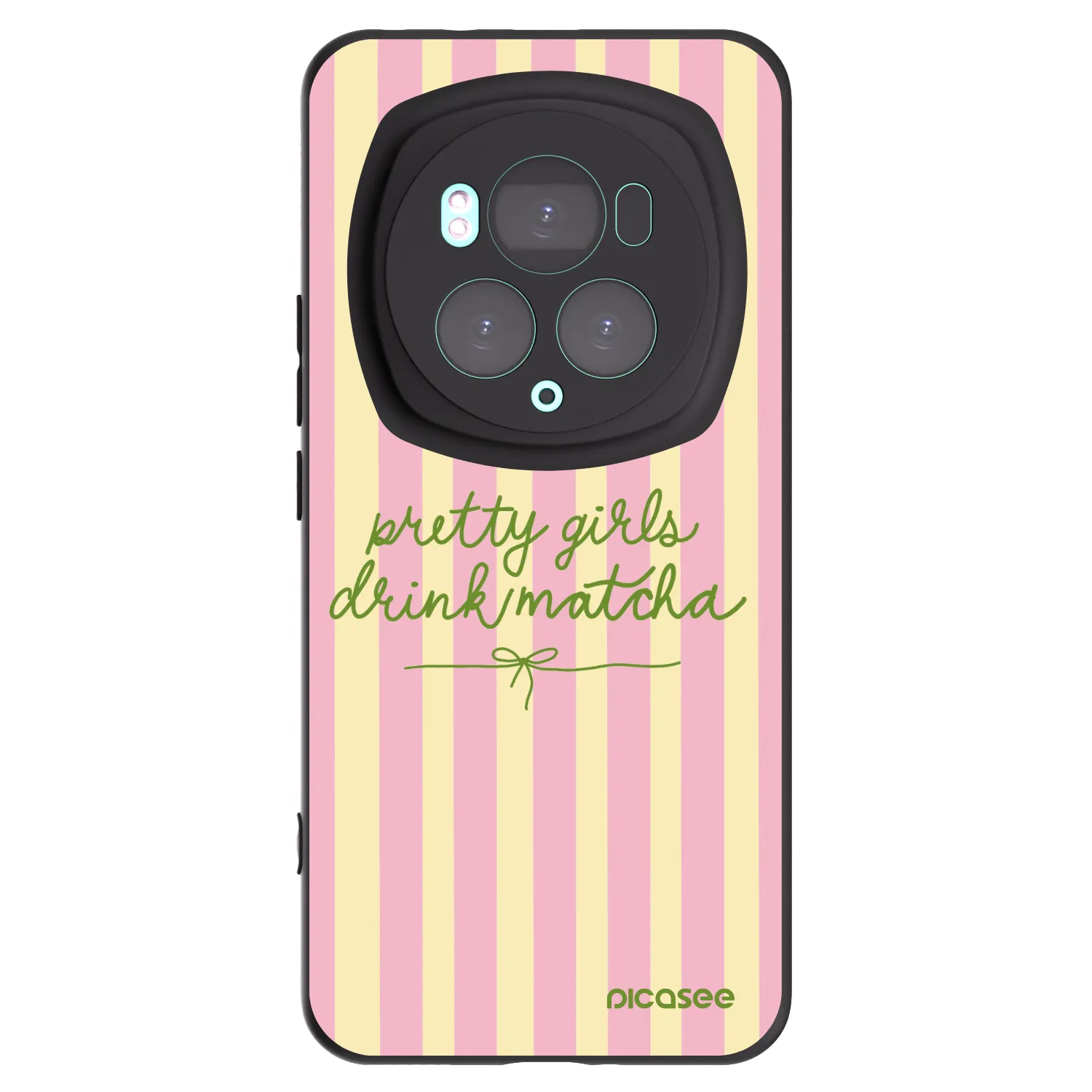 Picasee silikonowe czarne etui na Honor Magic6 Pro - Pretty matcha