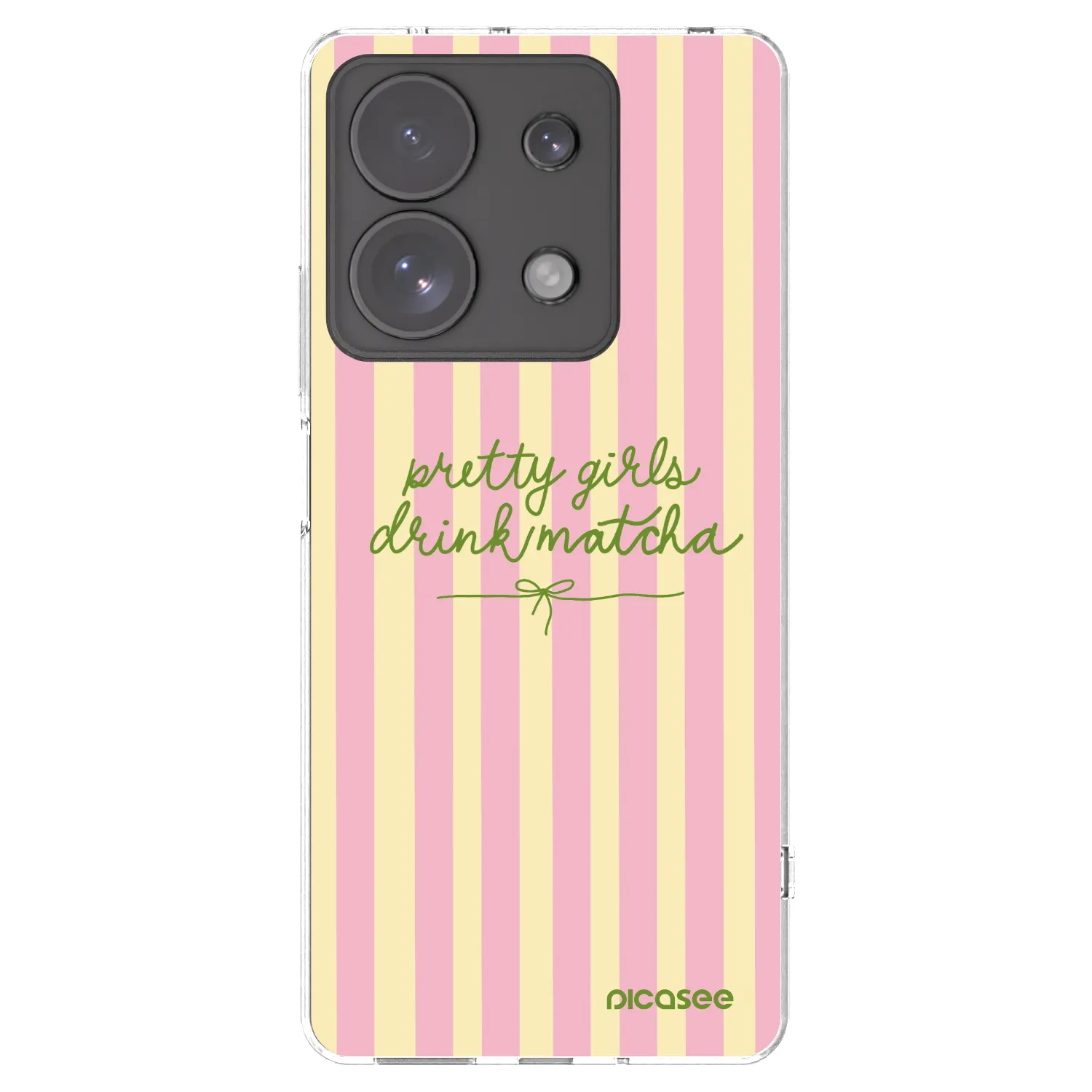Picasee silikonowe przeźroczyste etui na Xiaomi Redmi Note 13 Pro 4G - Pretty matcha