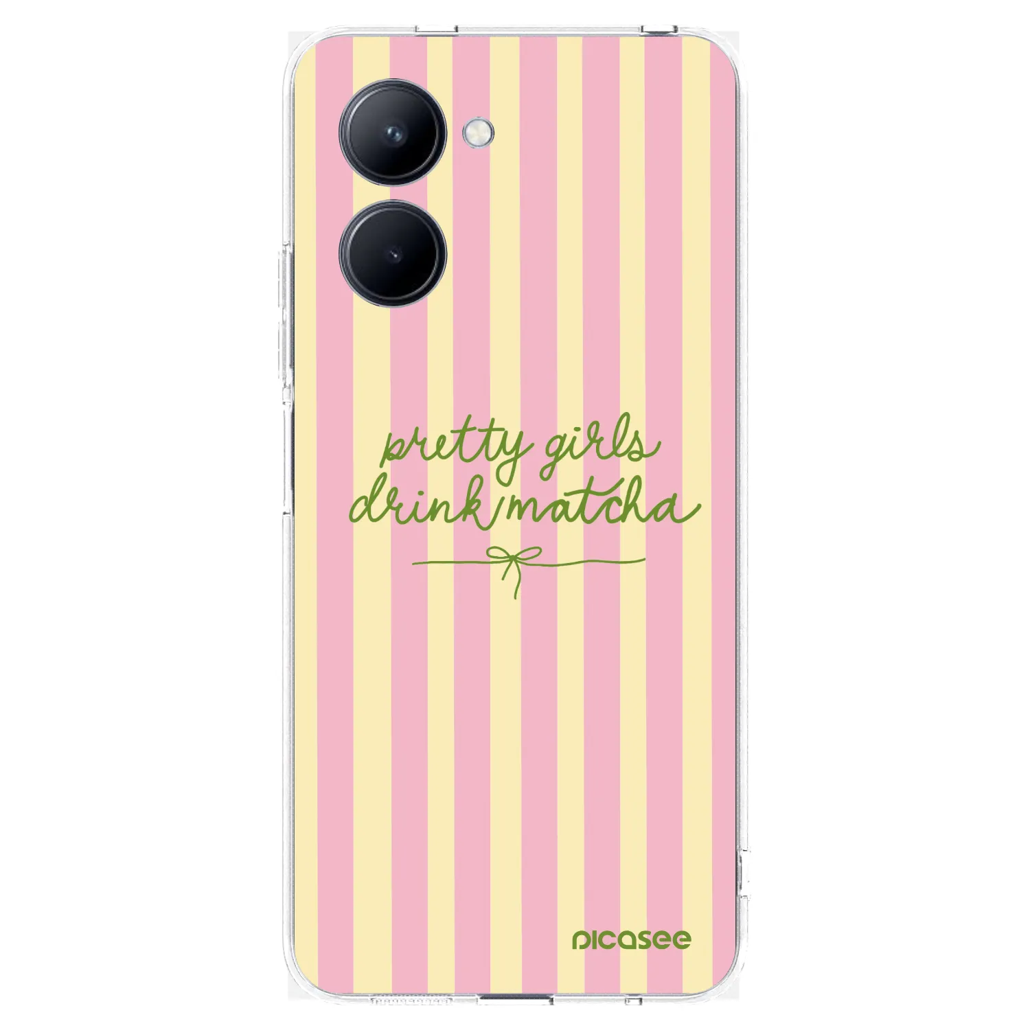 Picasee silikonowe przeźroczyste etui na Realme C33 (2023) - Pretty matcha