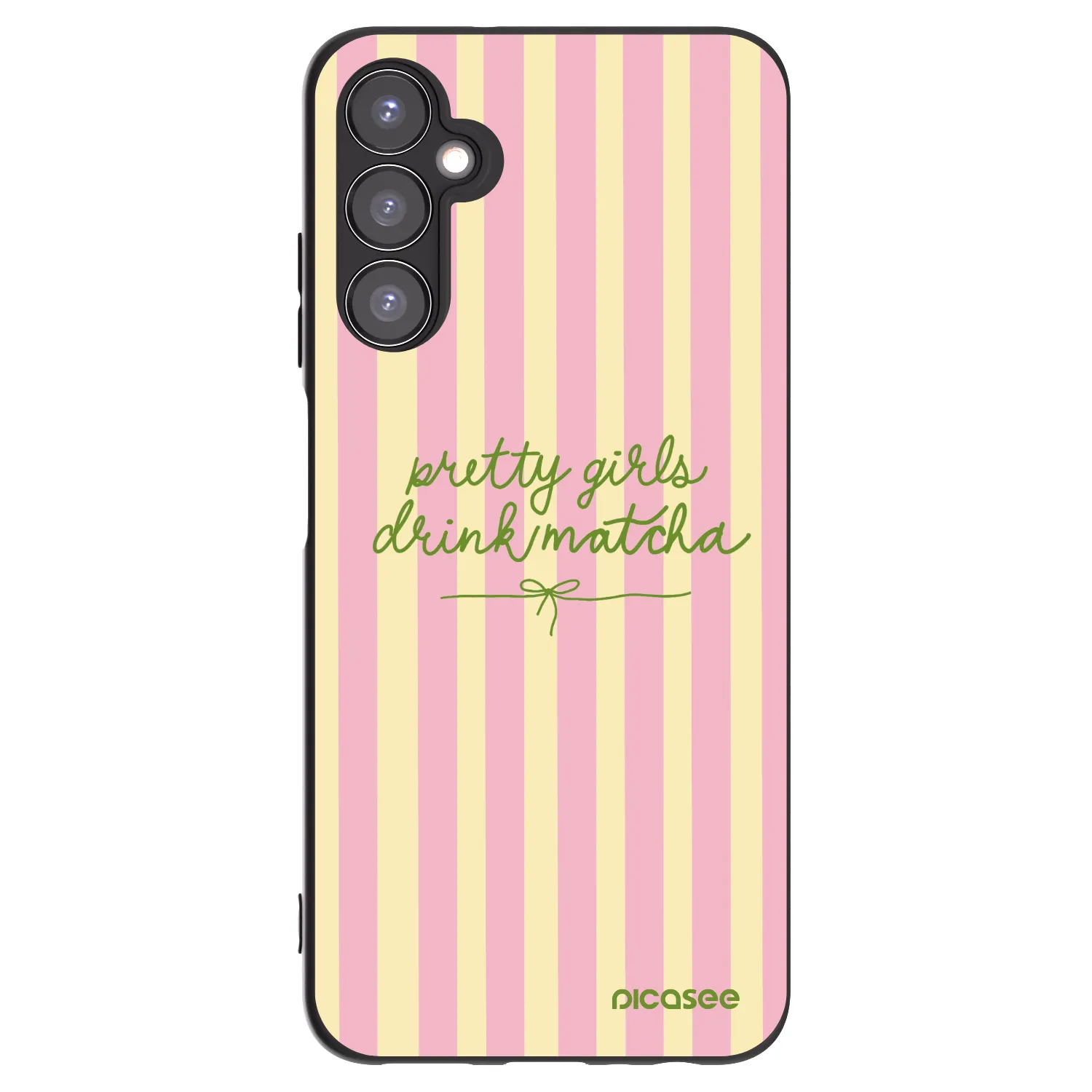 Picasee silikonowe czarne etui na Samsung Galaxy A05s A057G - Pretty matcha