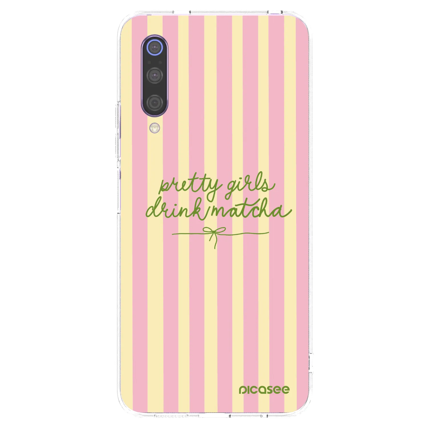 Picasee silikonowe przeźroczyste etui na Xiaomi Mi 9 - Pretty matcha