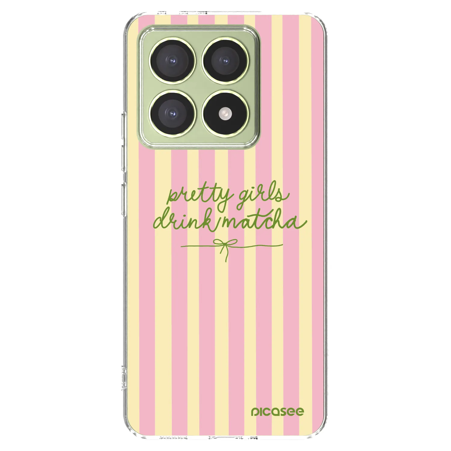 Picasee silikonowe przeźroczyste etui na Xiaomi 14T - Pretty matcha