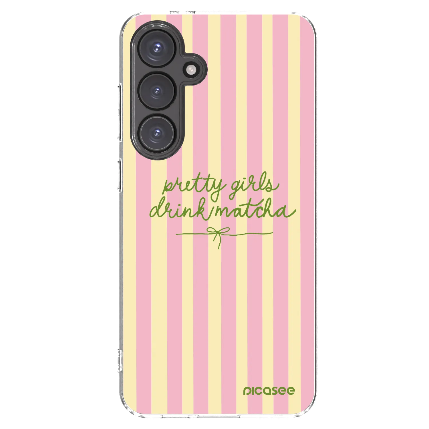 Picasee silikonowe przeźroczyste etui na Samsung Galaxy S24 FE S721B - Pretty matcha