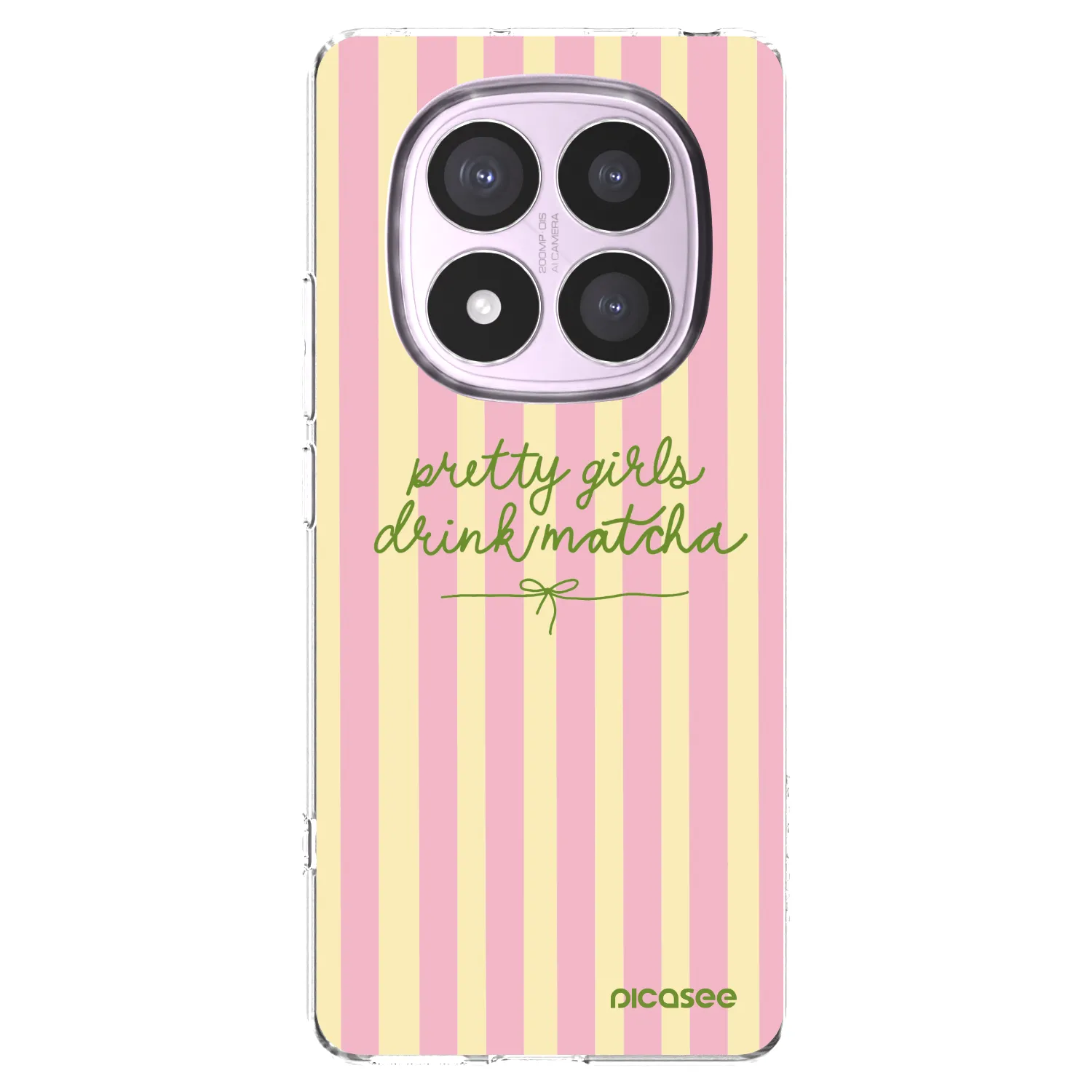 Picasee silikonowe przeźroczyste etui na Xiaomi Redmi Note 14 Pro 5G - Pretty matcha