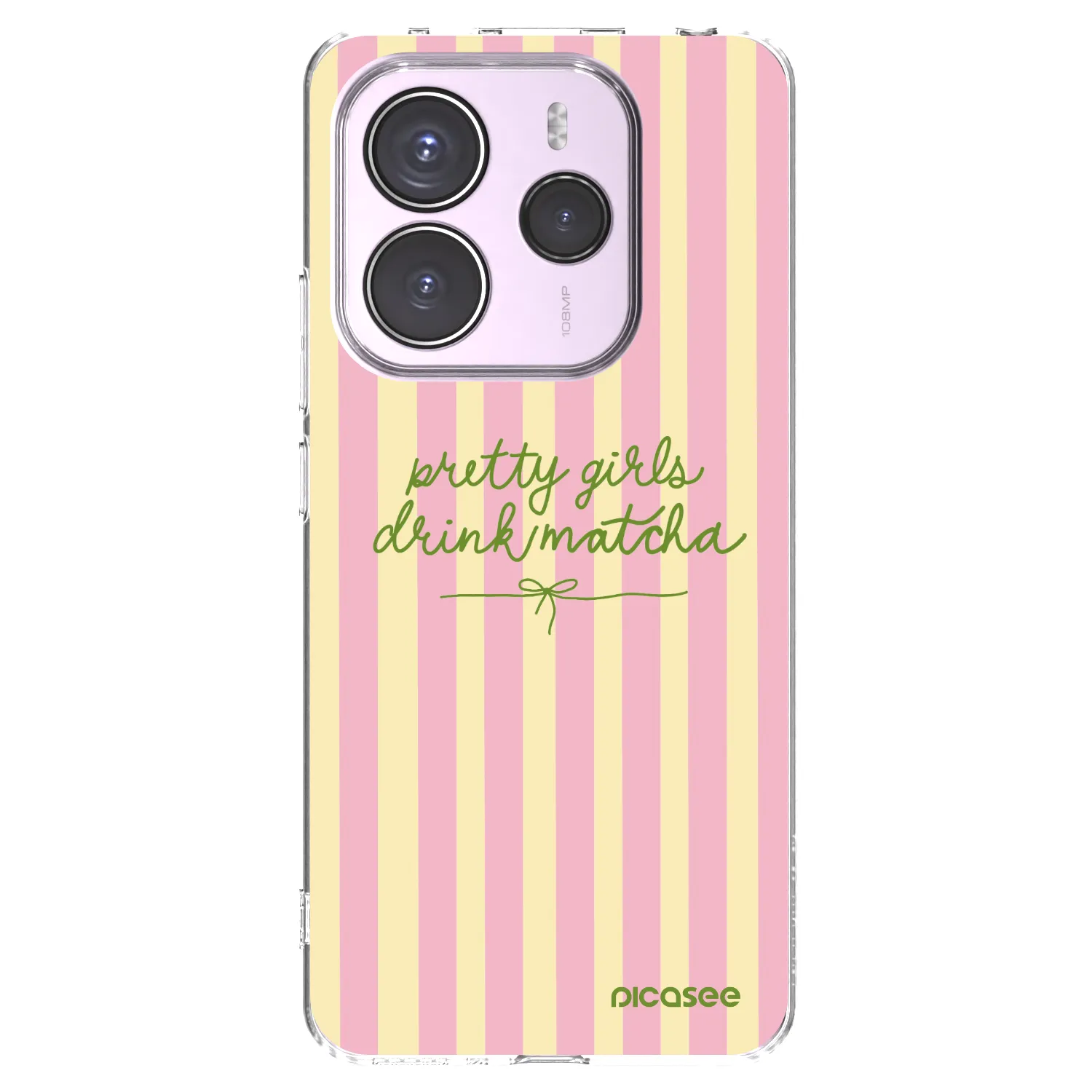 Picasee silikonowe przeźroczyste etui na Xiaomi Redmi Note 14 5G - Pretty matcha