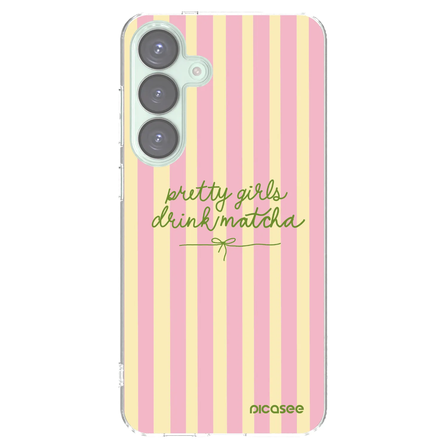 Picasee silikonowe przeźroczyste etui na Samsung Galaxy S25+ 5G - Pretty matcha