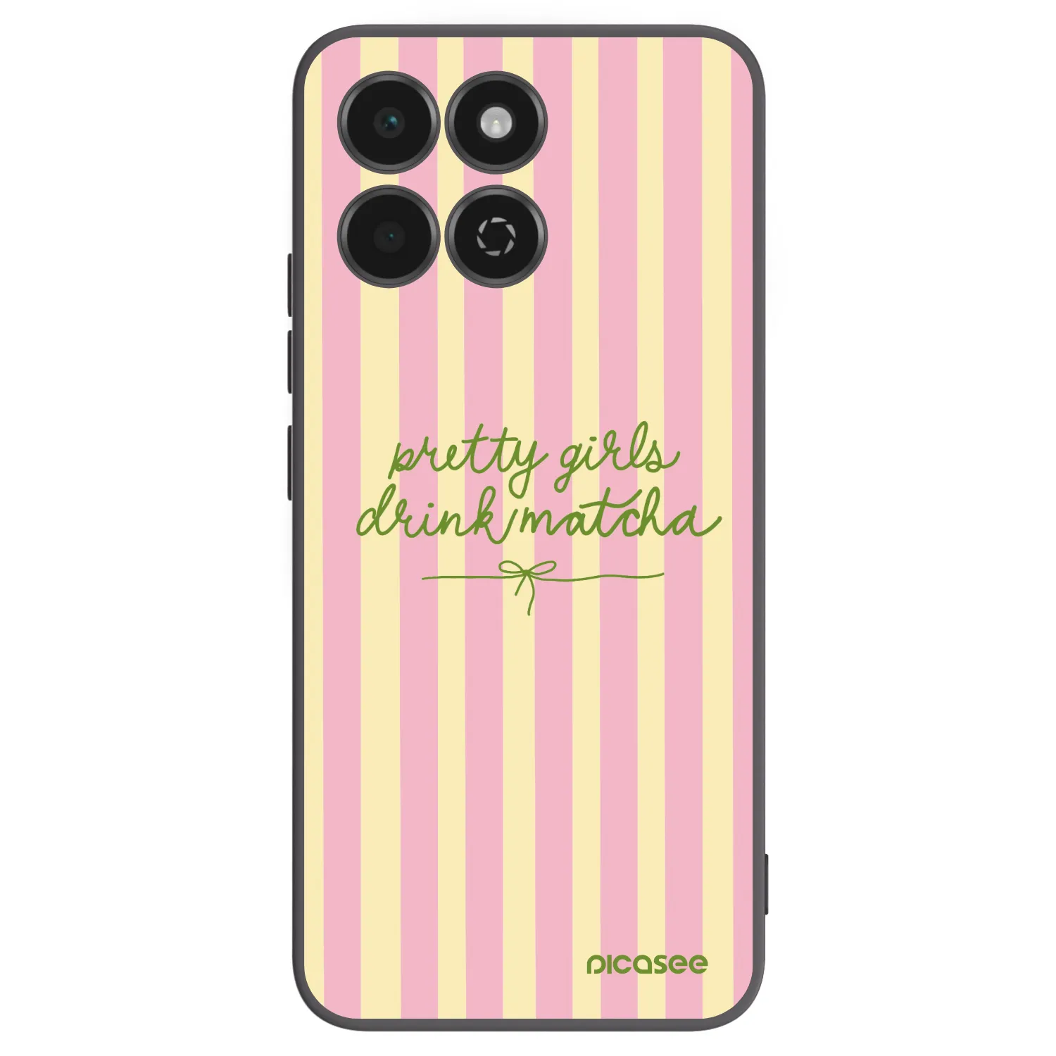 Picasee silikonowe czarne etui na Honor 200 Smart 5G - Pretty matcha