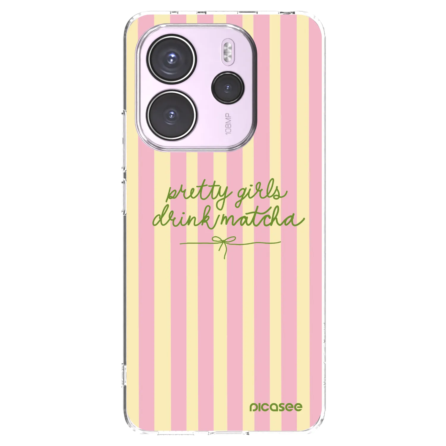 Picasee silikonowe przeźroczyste etui na Xiaomi Redmi Note 14 4G - Pretty matcha