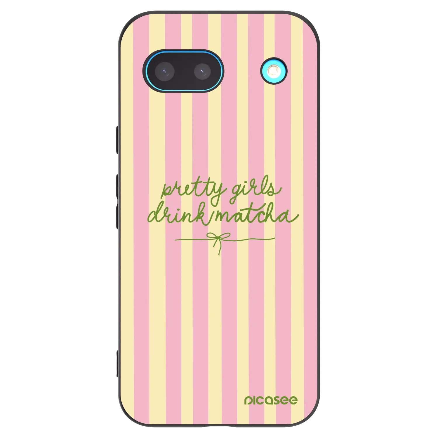 Picasee silikonowe czarne etui na Google Pixel 8 - Pretty matcha