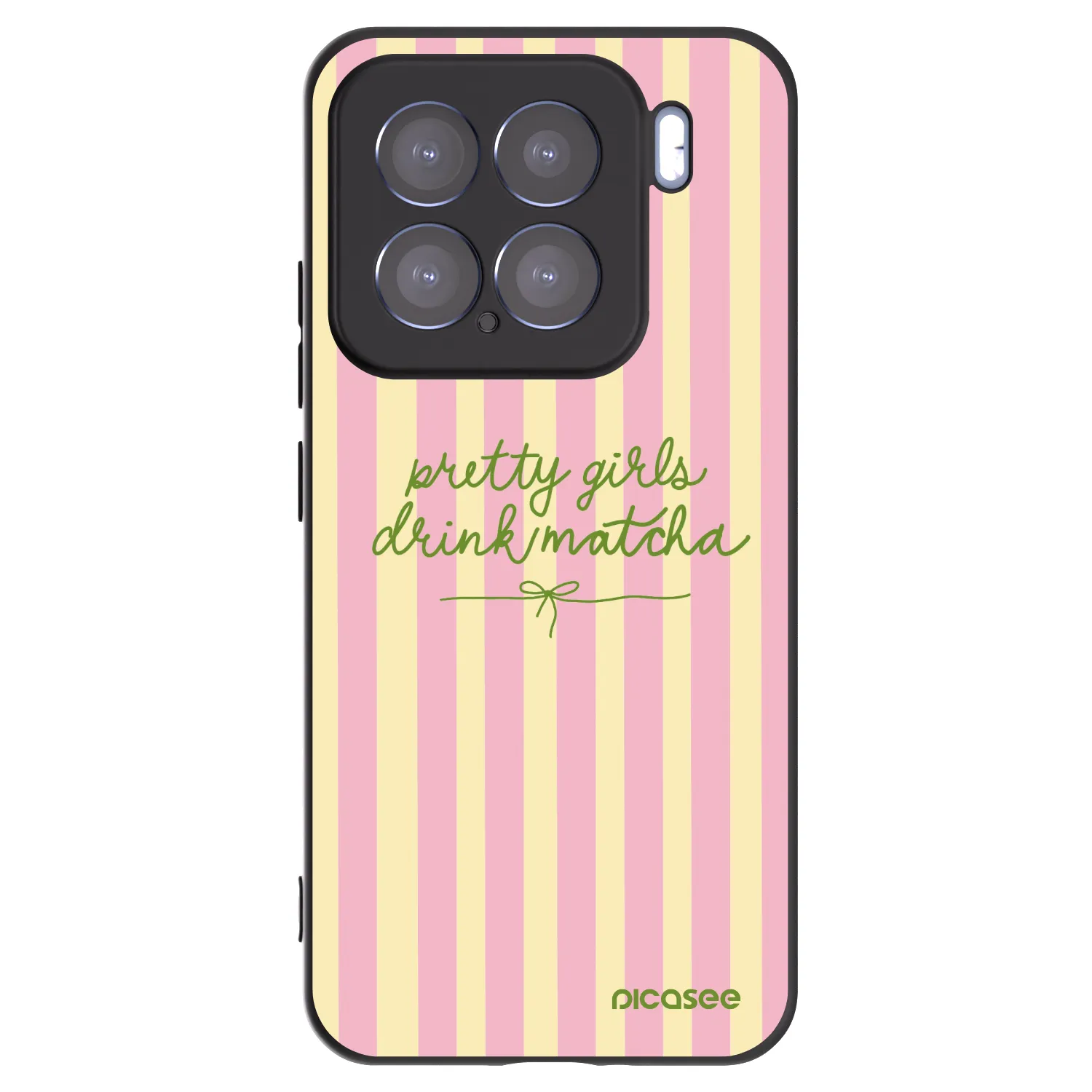 Picasee silikonowe czarne etui na Xiaomi 15 - Pretty matcha