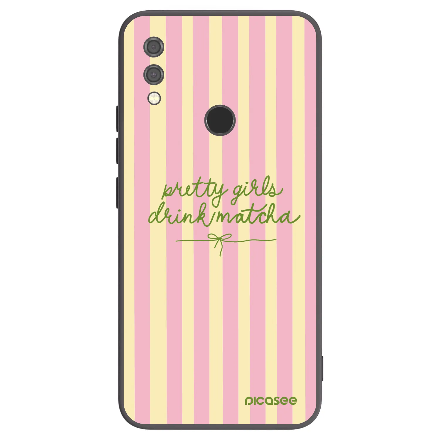 Picasee silikonowe czarne etui na Xiaomi Redmi Note 7 - Pretty matcha