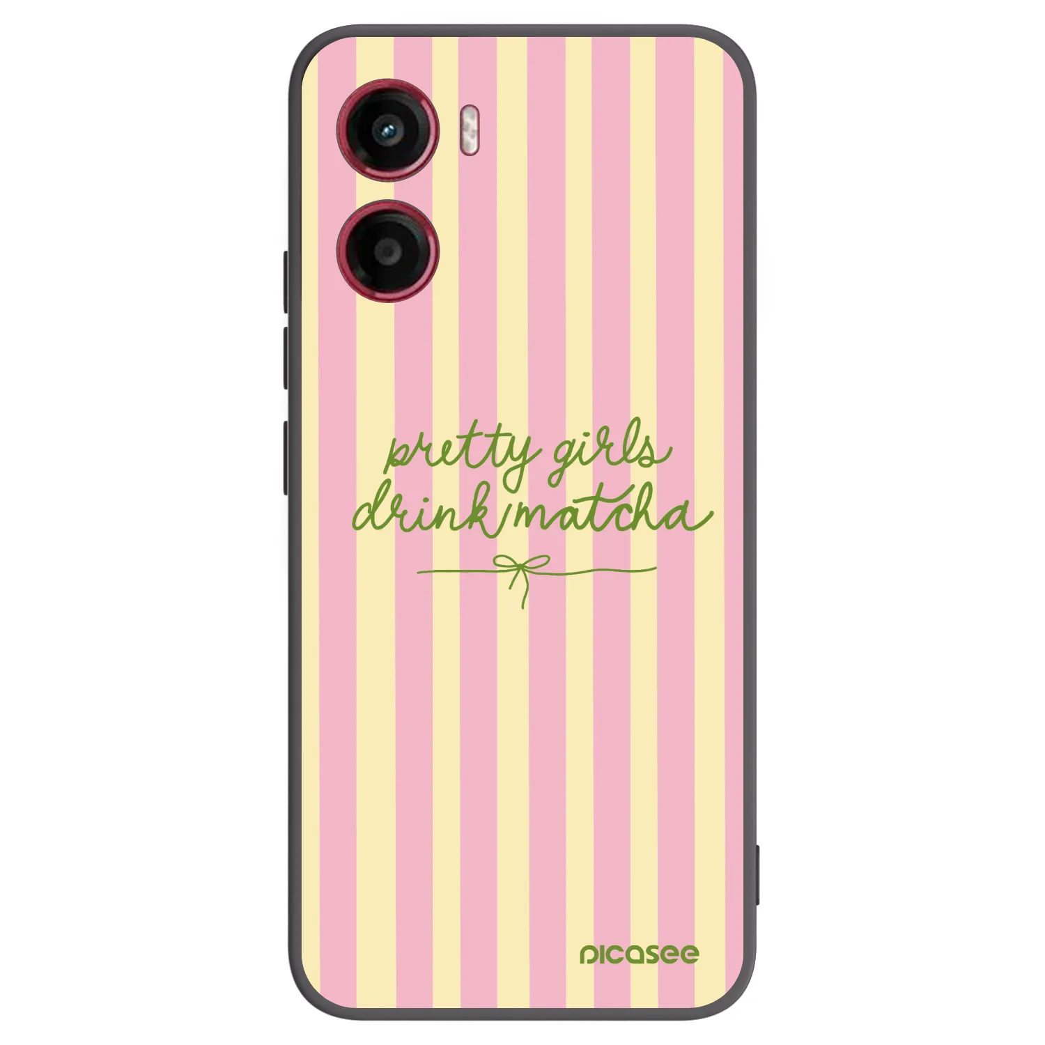 Picasee silikonowe czarne etui na Motorola Moto G05 - Pretty matcha