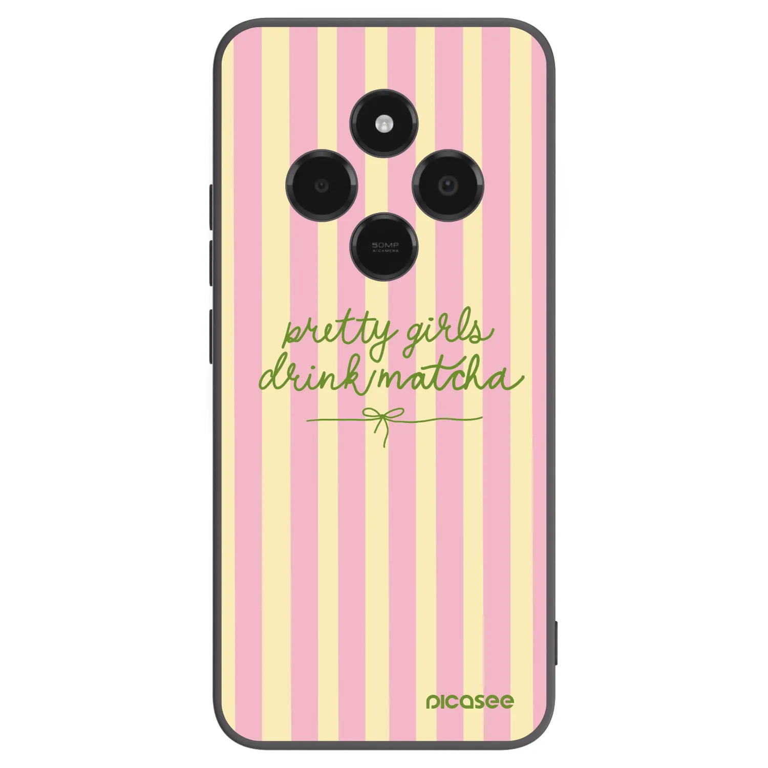 Picasee silikonowe czarne etui na Xiaomi Poco C75 - Pretty matcha