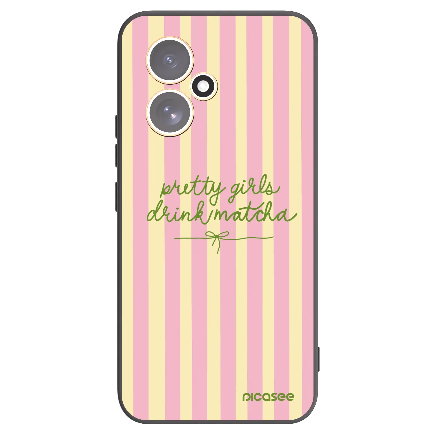 Picasee silikonowe czarne etui na Honor 400 5G - Pretty matcha