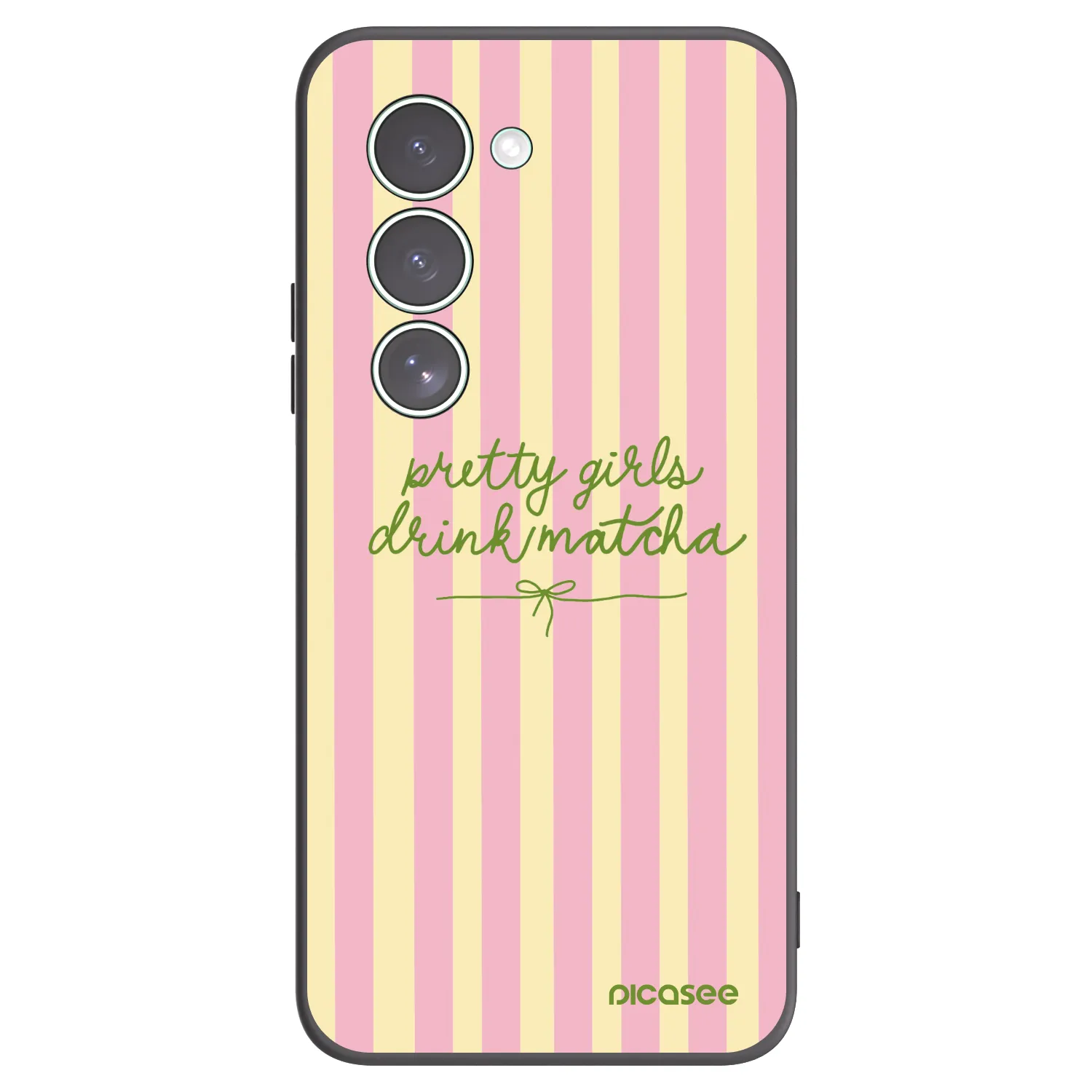 Picasee silikonowe czarne etui na Xiaomi Redmi 15 5G - Pretty matcha