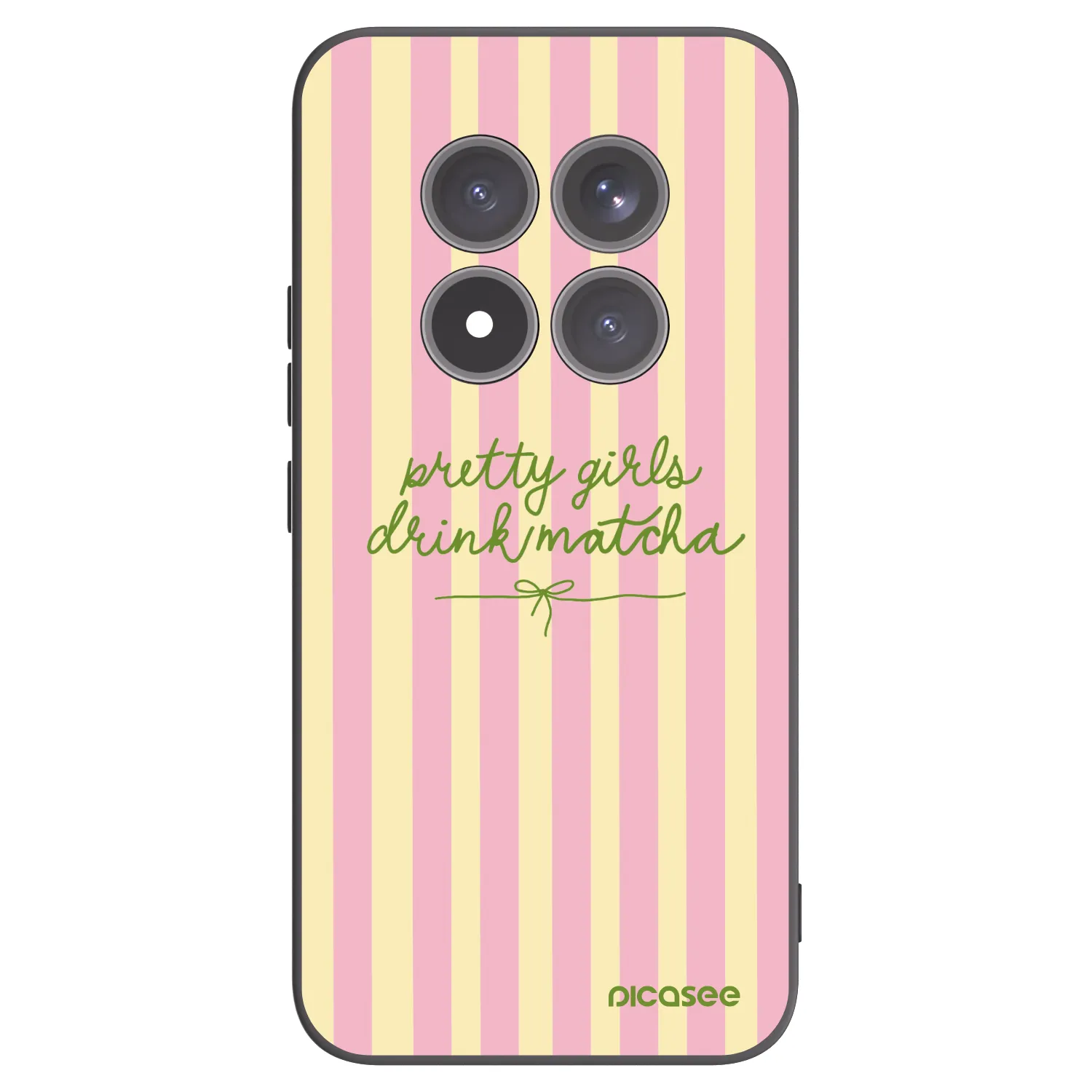 Picasee silikonowe czarne etui na Xiaomi Redmi Note 15 Pro+ - Pretty matcha