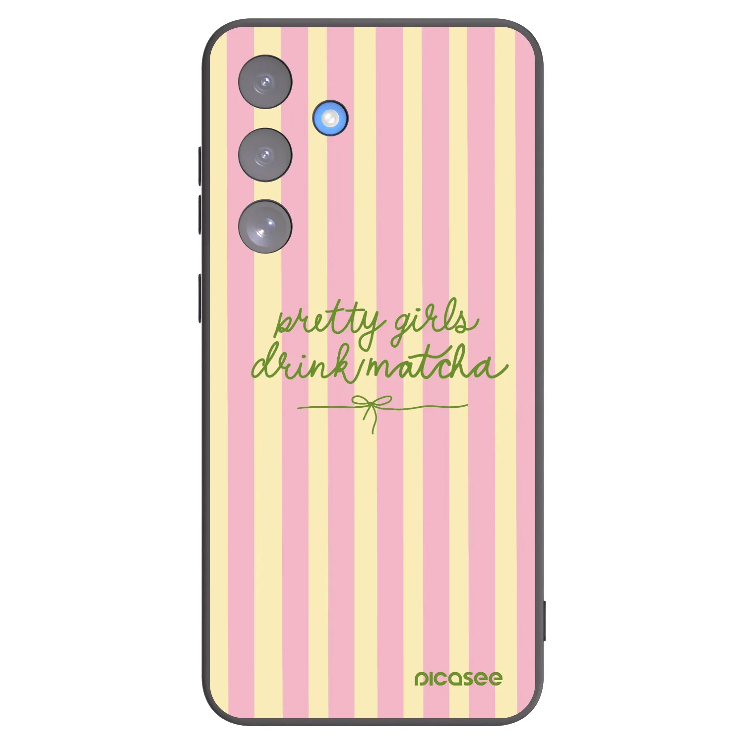 Picasee silikonowe czarne etui na Samsung Galaxy S25 FE 5G - Pretty matcha