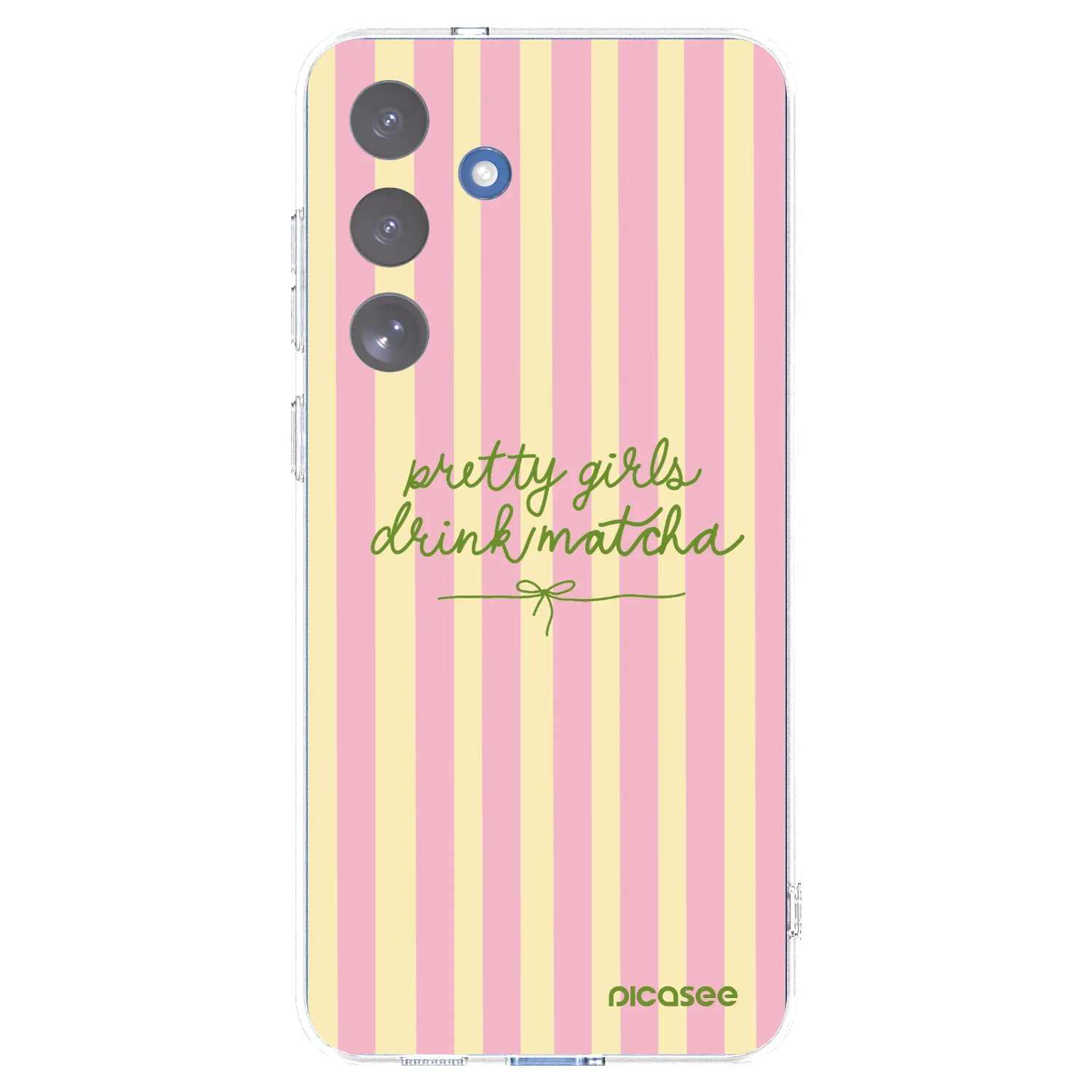 Picasee silikonowe przeźroczyste etui na Samsung Galaxy S25 FE 5G - Pretty matcha