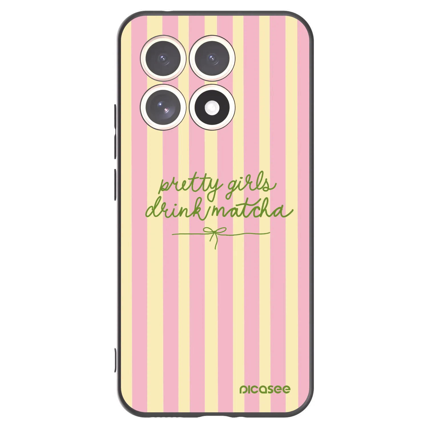 Picasee silikonowe czarne etui na Xiaomi 15T - Pretty matcha