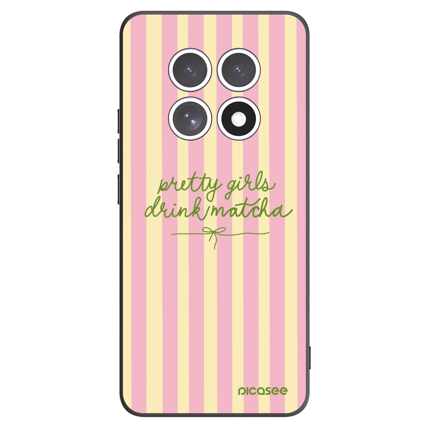 Picasee silikonowe czarne etui na Xiaomi Redmi Note 15 4G - Pretty matcha