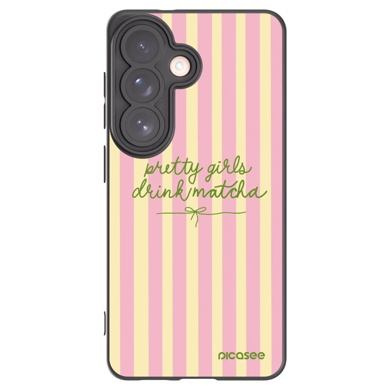 Picasee silikonowe czarne etui na Samsung Galaxy S26 - Pretty matcha