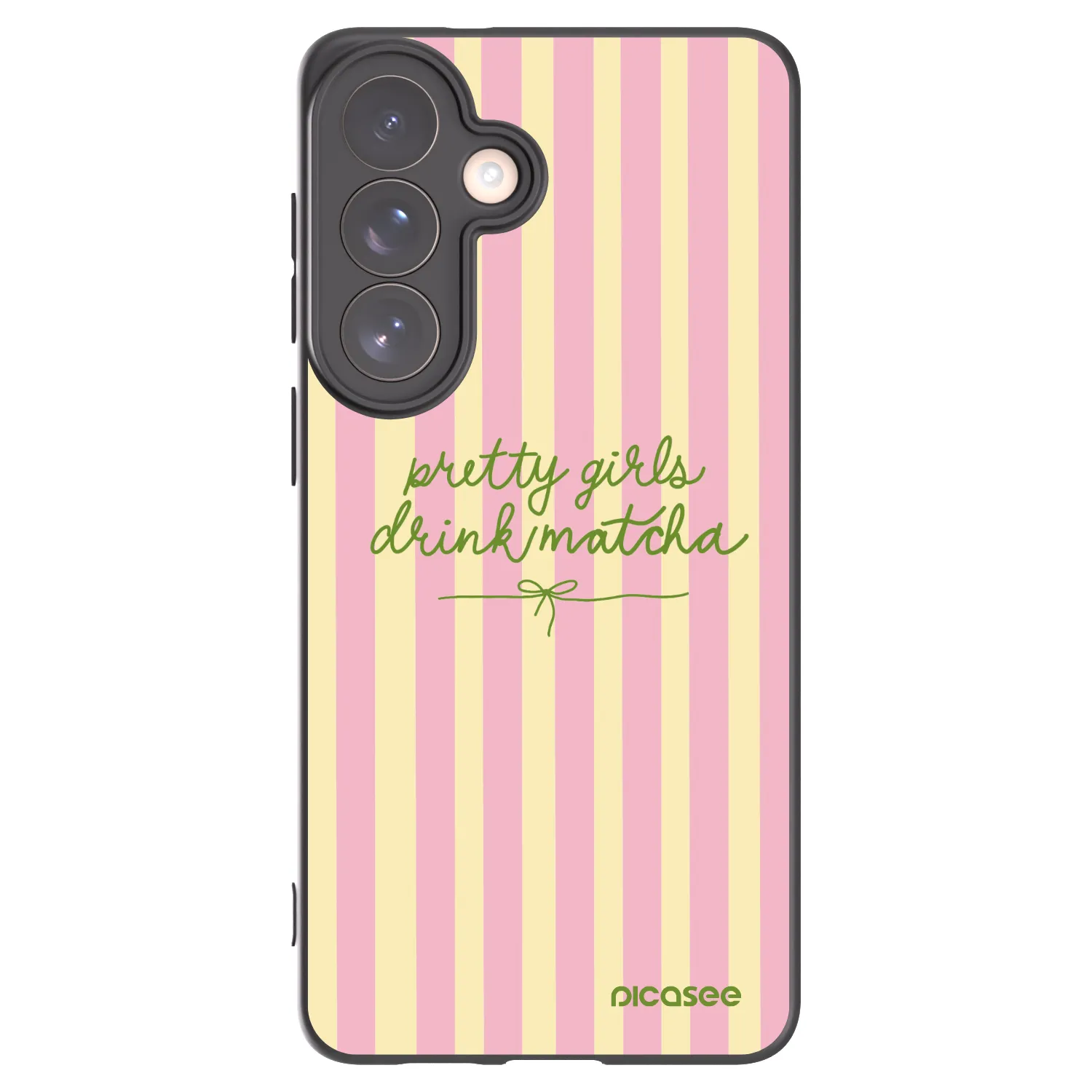 Picasee silikonowe czarne etui na Samsung Galaxy S26+ - Pretty matcha