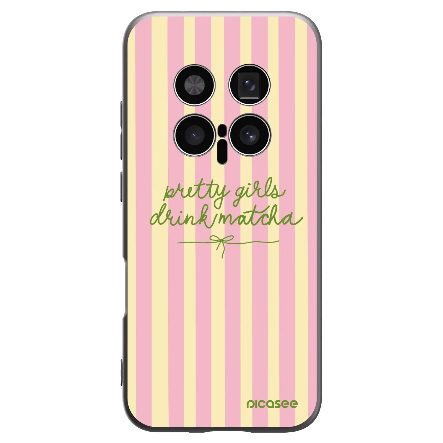Picasee silikonowe czarne etui na Honor Magic8 Pro 5G - Pretty matcha
