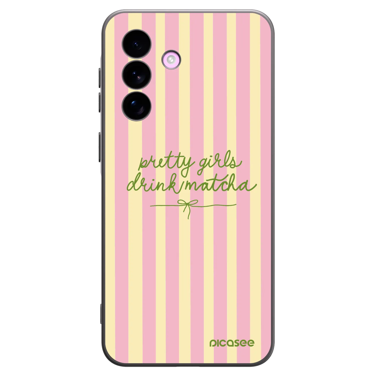 Picasee silikonowe czarne etui na Samsung Galaxy A57 5G - Pretty matcha