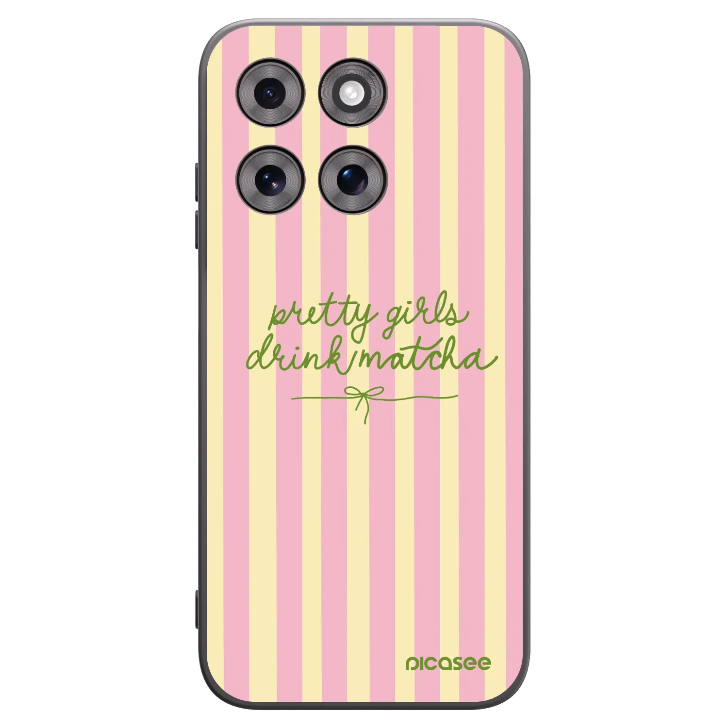 Picasee silikonowe czarne etui na Motorola Moto G77 - Pretty matcha