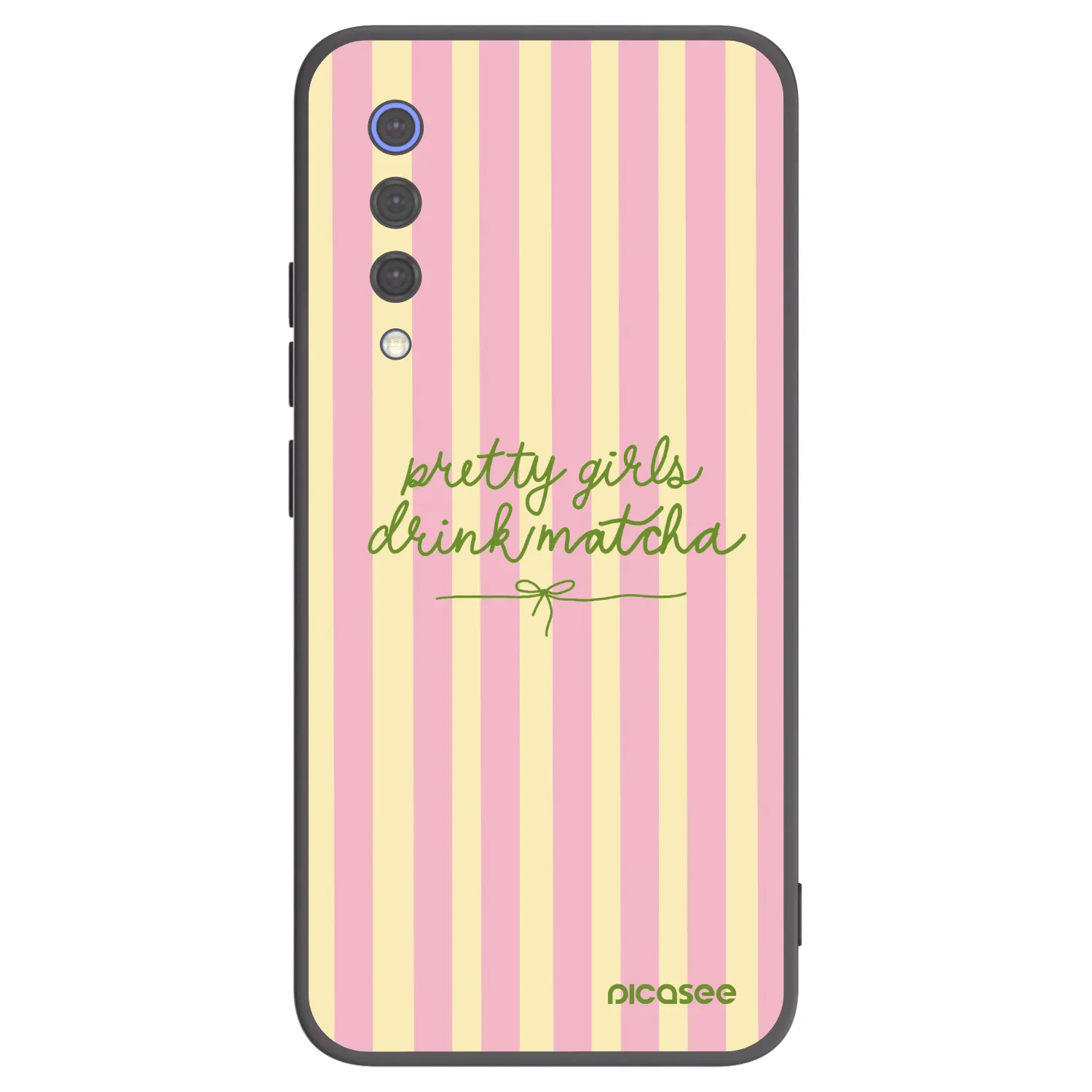Picasee silikonowe czarne etui na Xiaomi Mi 9 SE - Pretty matcha