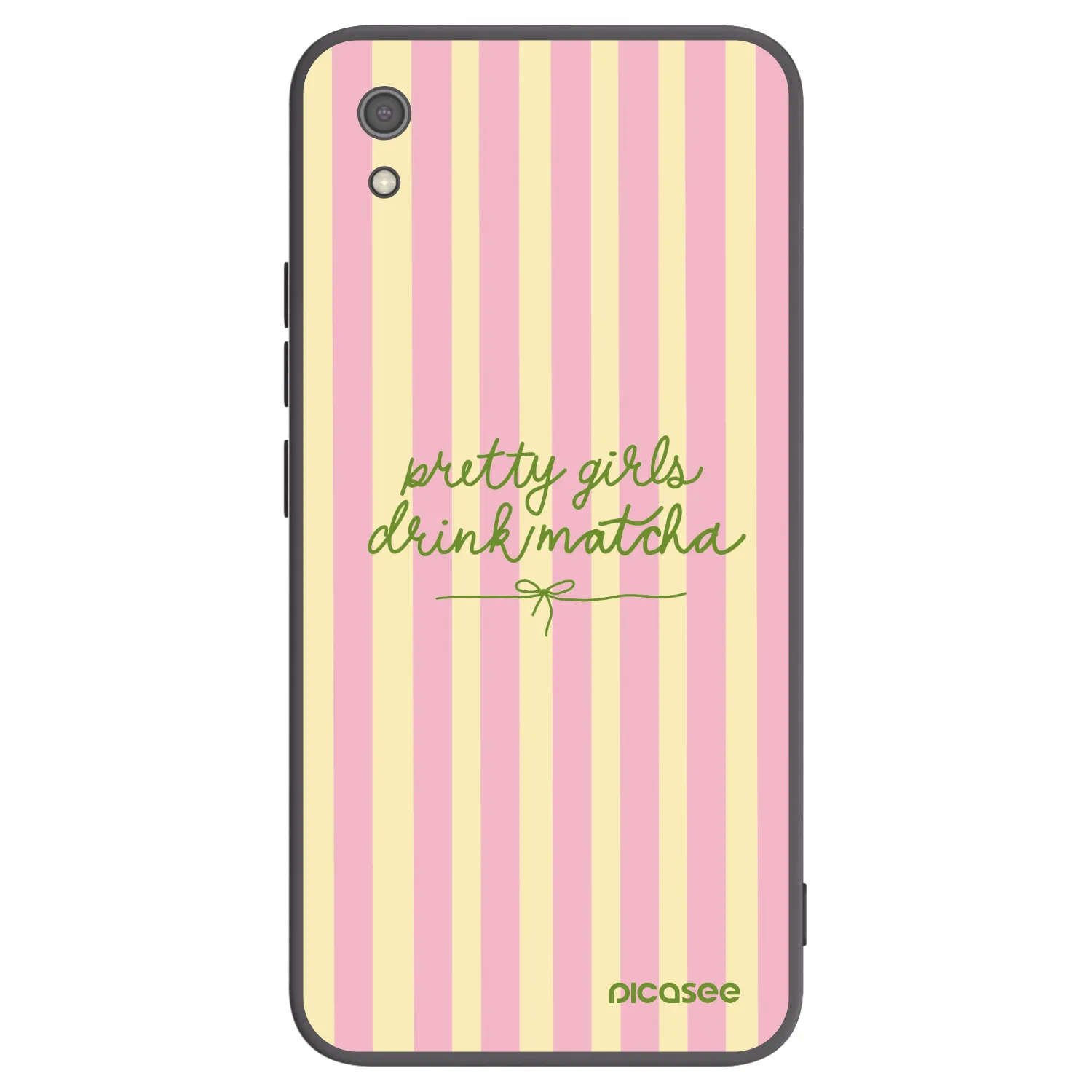 Picasee silikonowe czarne etui na Xiaomi Redmi 7A - Pretty matcha