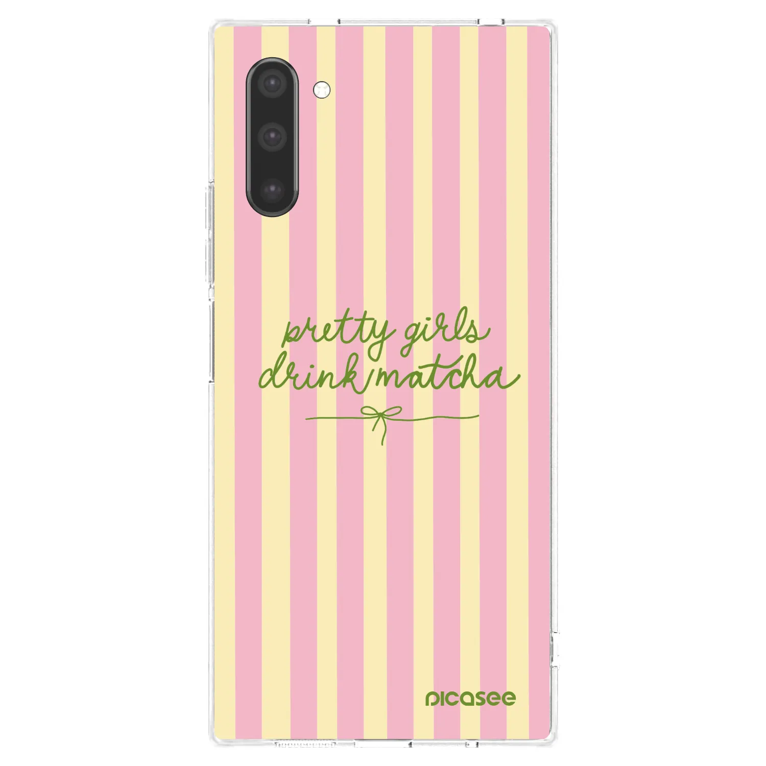 Picasee silikonowe przeźroczyste etui na Samsung Galaxy Note 10 N970F - Pretty matcha