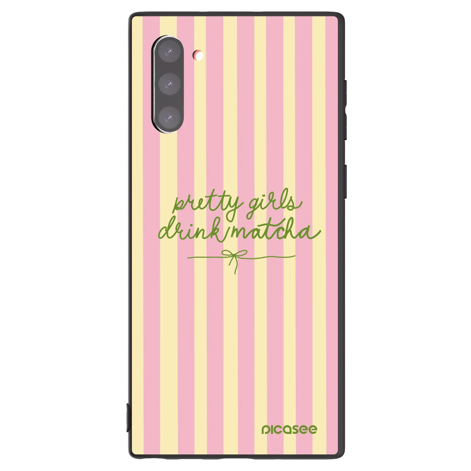 Picasee silikonowe czarne etui na Samsung Galaxy Note 10 N970F - Pretty matcha