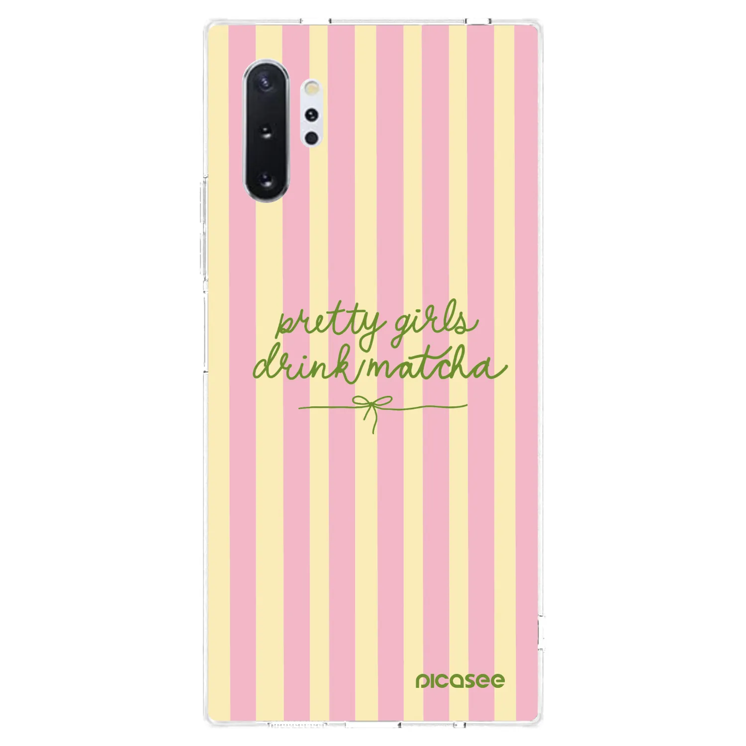 Picasee silikonowe przeźroczyste etui na Samsung Galaxy Note 10+ N975F - Pretty matcha