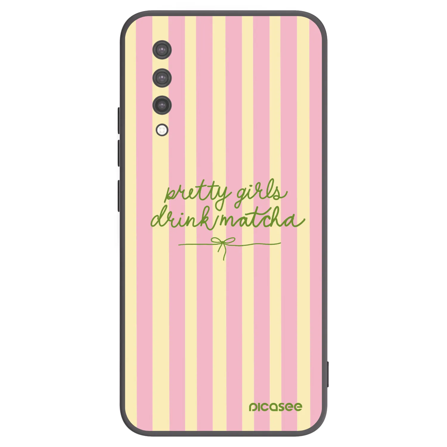 Picasee silikonowe czarne etui na Xiaomi Mi 9 Lite - Pretty matcha