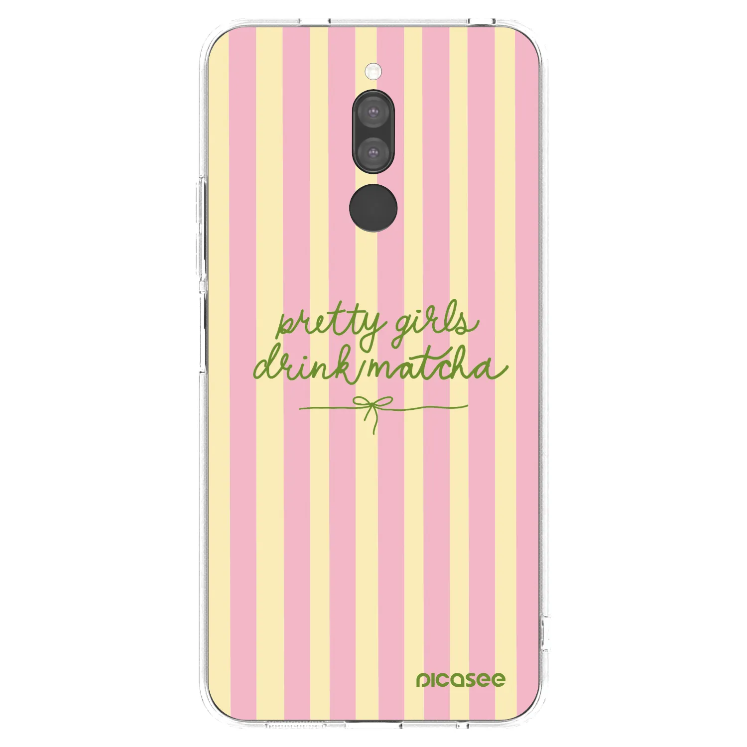 Picasee silikonowe przeźroczyste etui na Xiaomi Redmi 8 - Pretty matcha