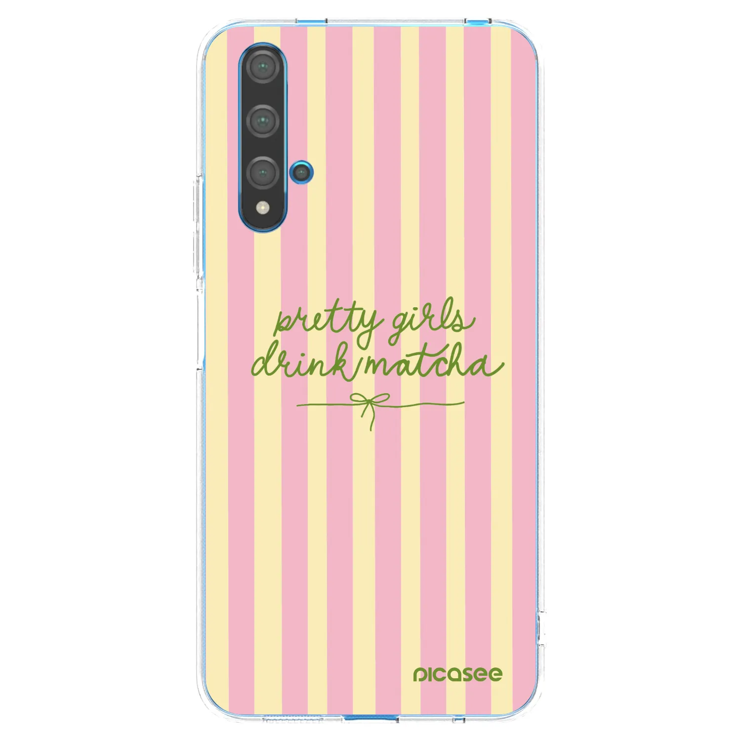 Picasee silikonowe przeźroczyste etui na Huawei Nova 5T - Pretty matcha