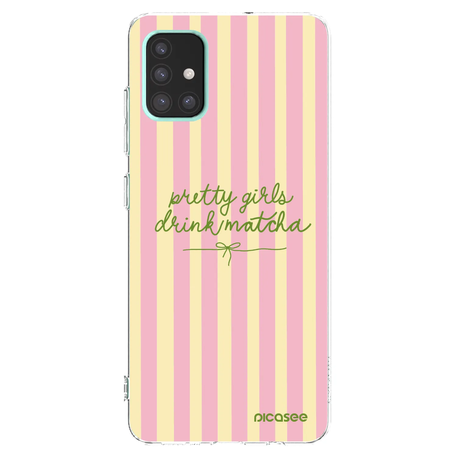 Picasee silikonowe przeźroczyste etui na Samsung Galaxy A51 A515F - Pretty matcha